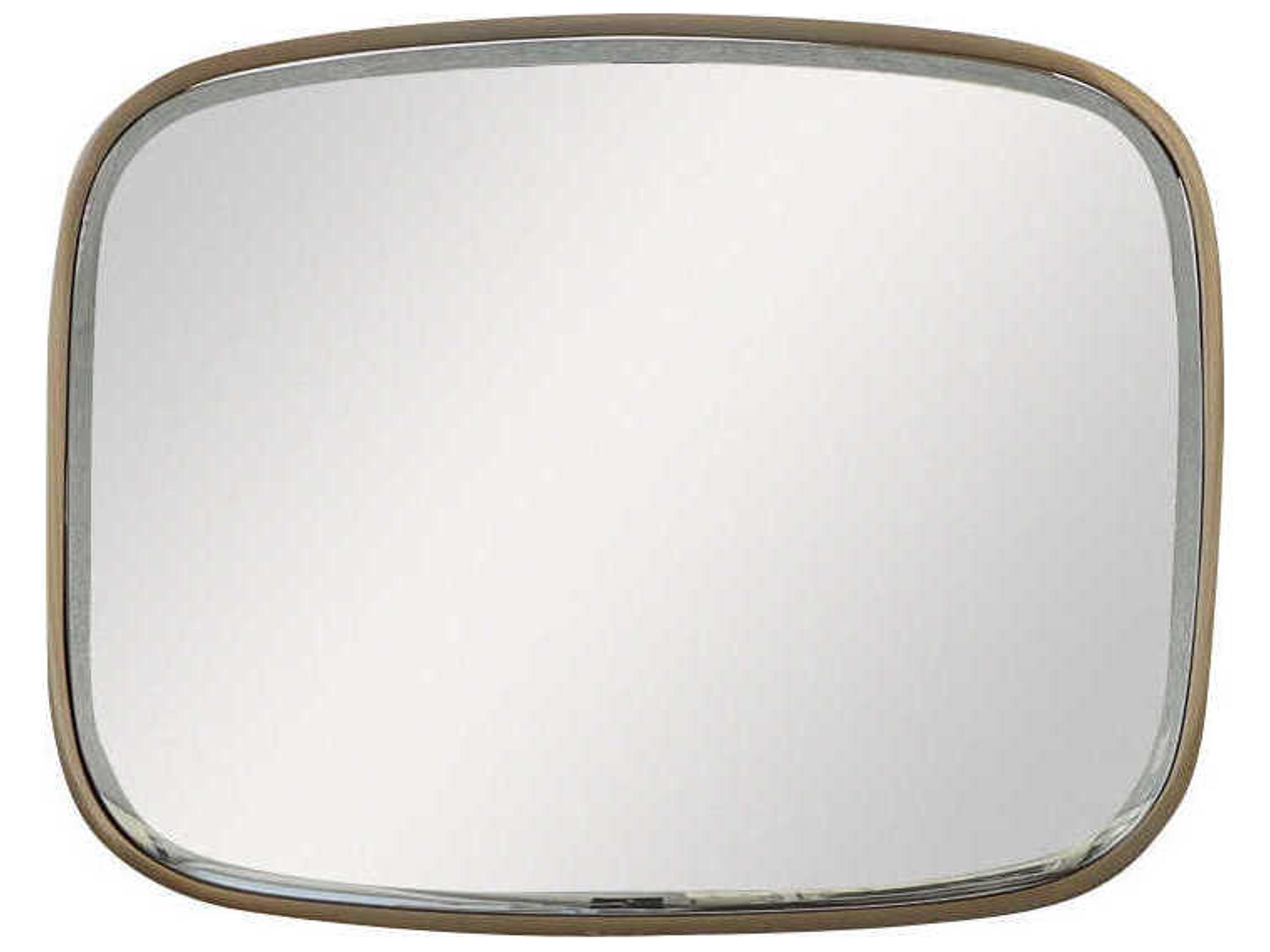 Century Furniture Grand Tour Rectangular Mirror Antique Brass End Table