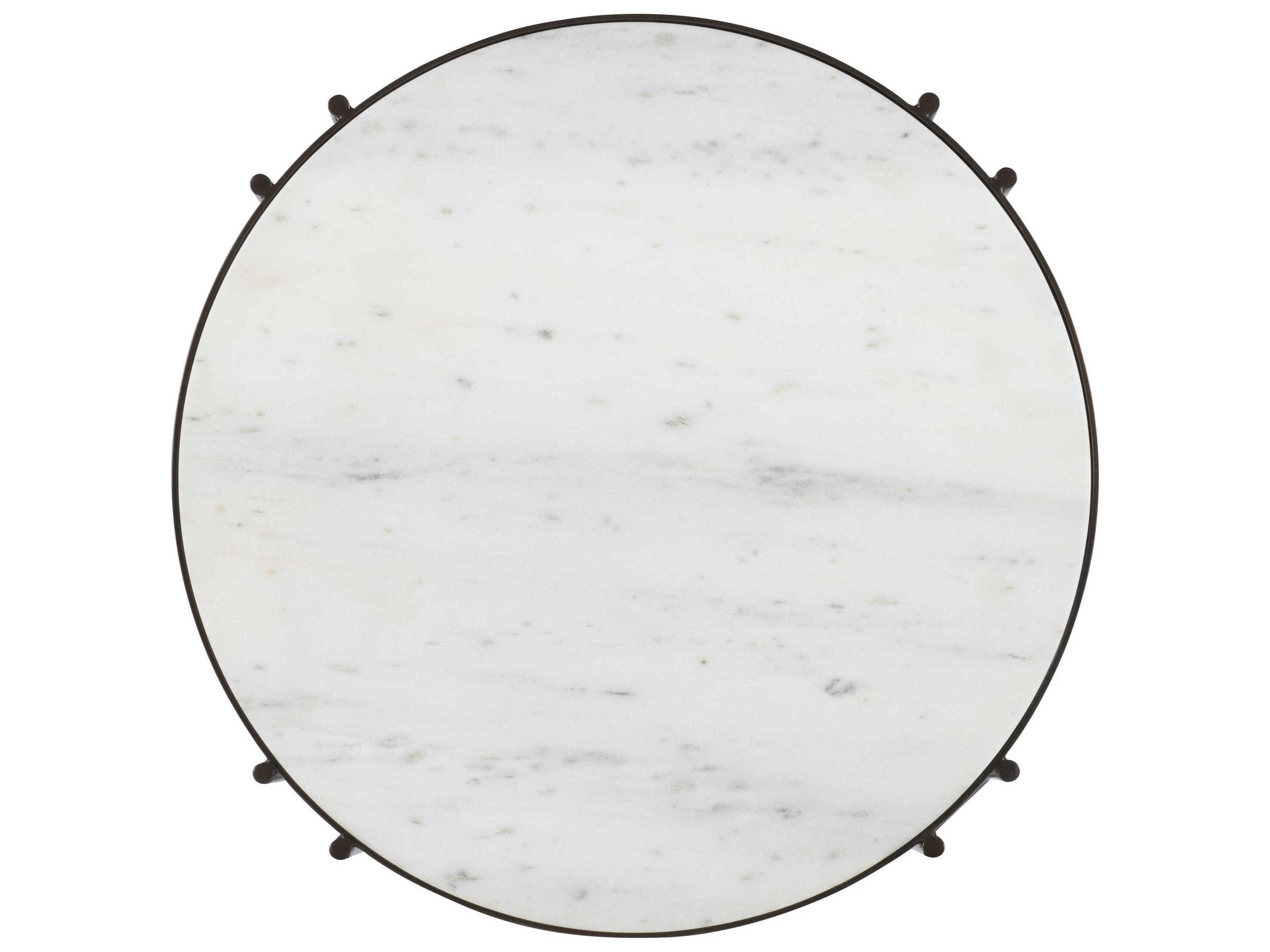 Century Furniture Grand Tour Round Marble Console Table