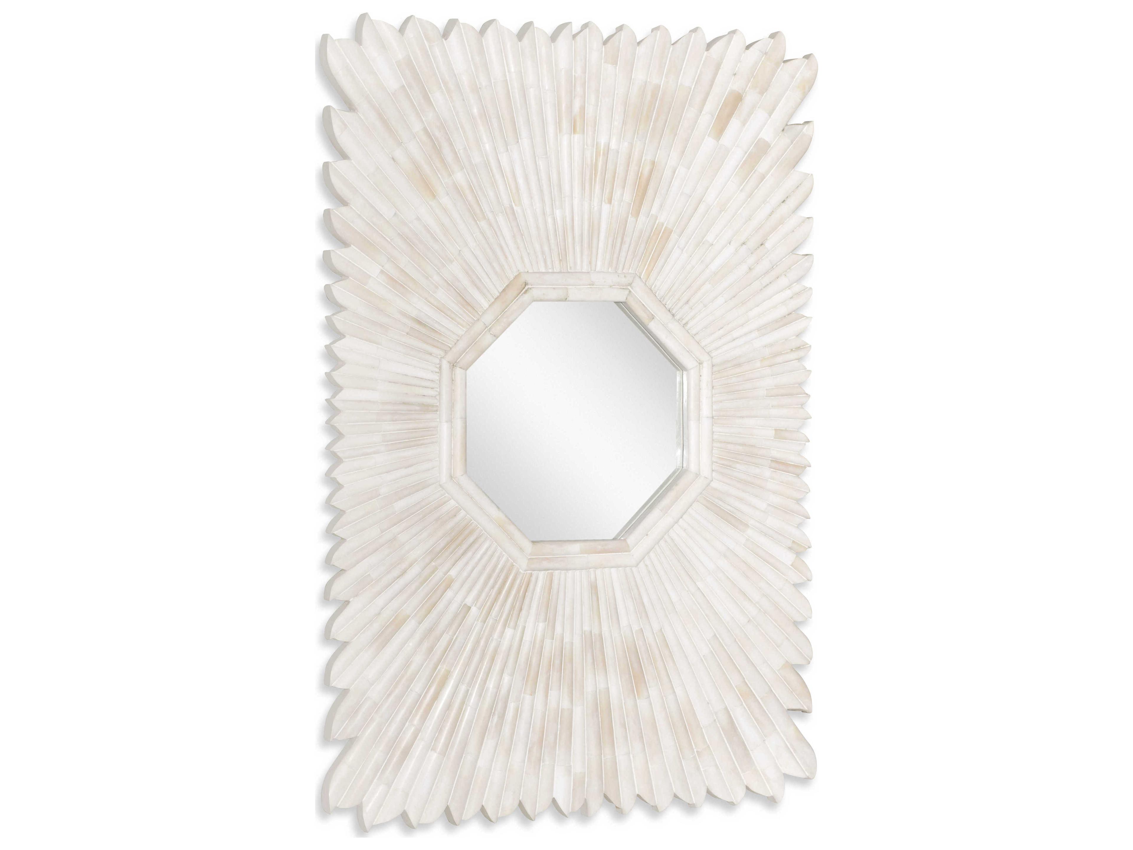 Century Furniture Grand Tour Sunray Bone Rectangular Wall Mirror