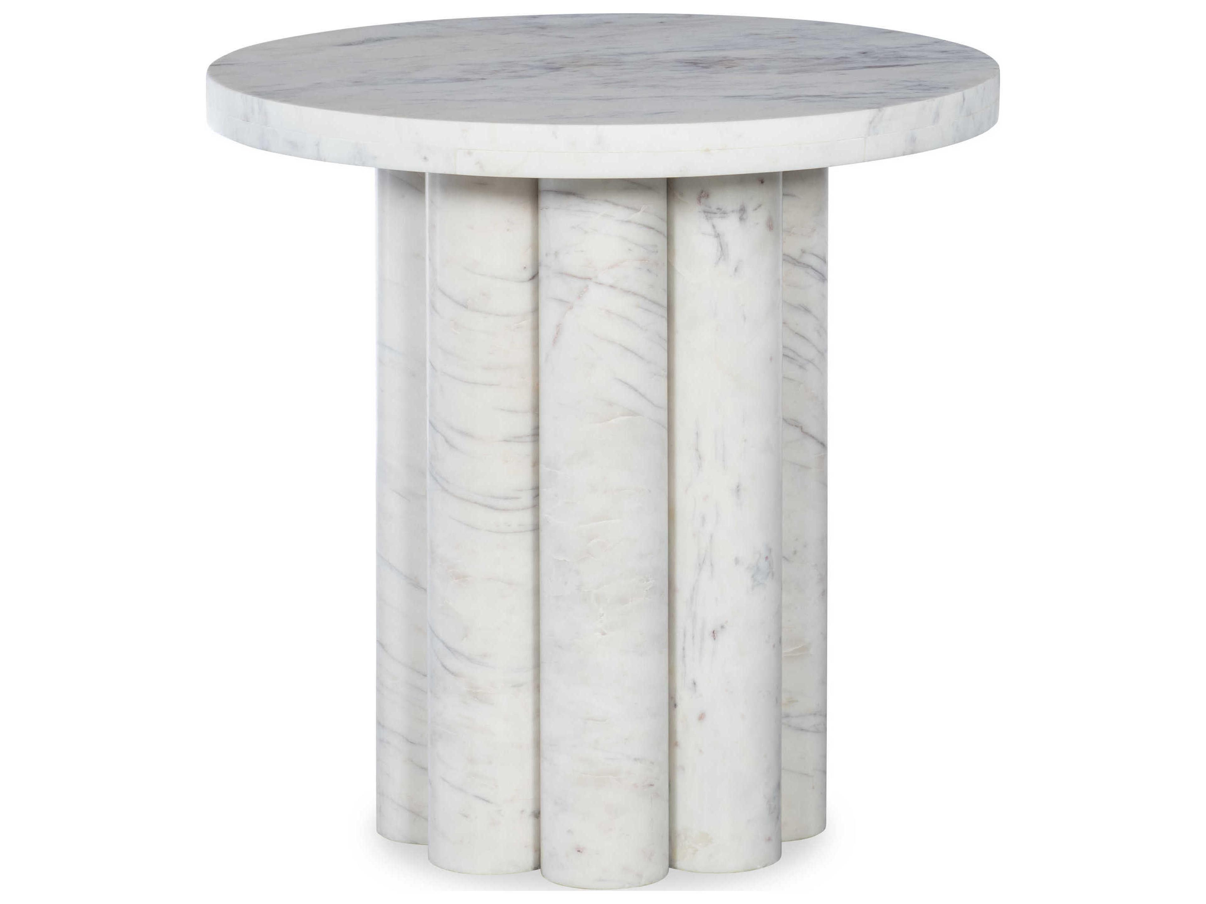 Grand Tour Tivoli Round Marble End Table