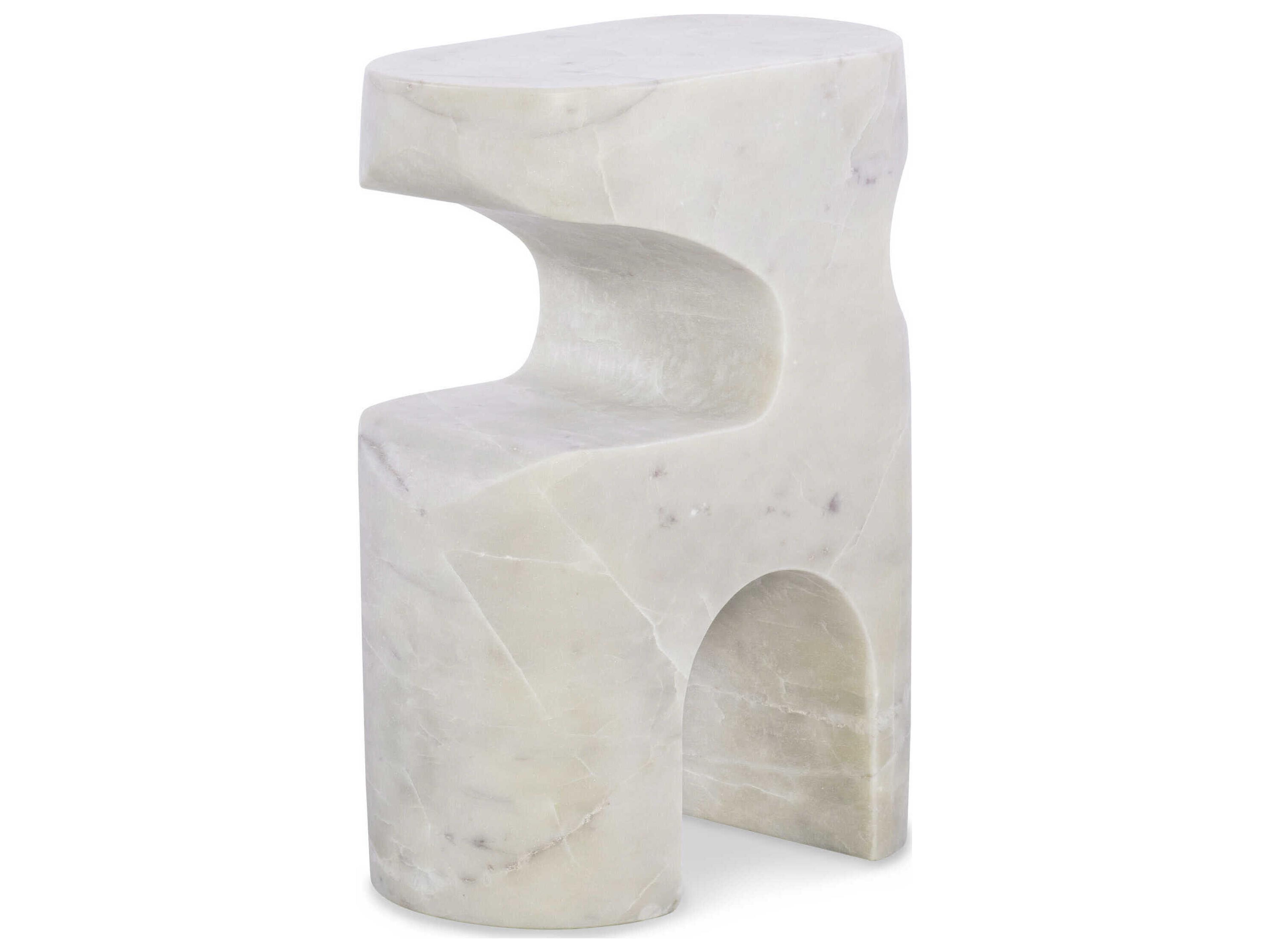 Grand Tour Bernini Oval Marble End Table