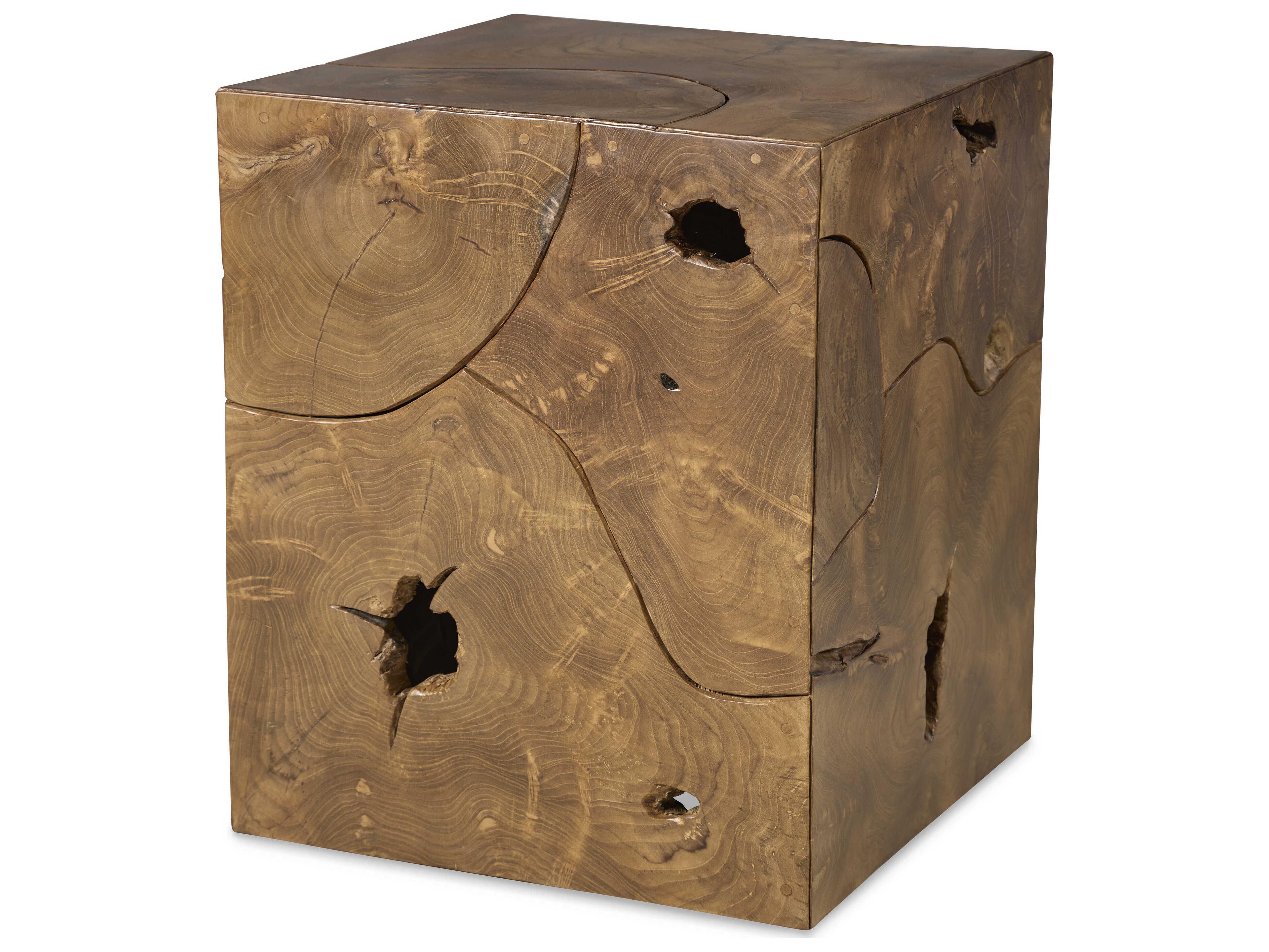 Century Furniture Grand Tour Teak Roots Square Wood End Table