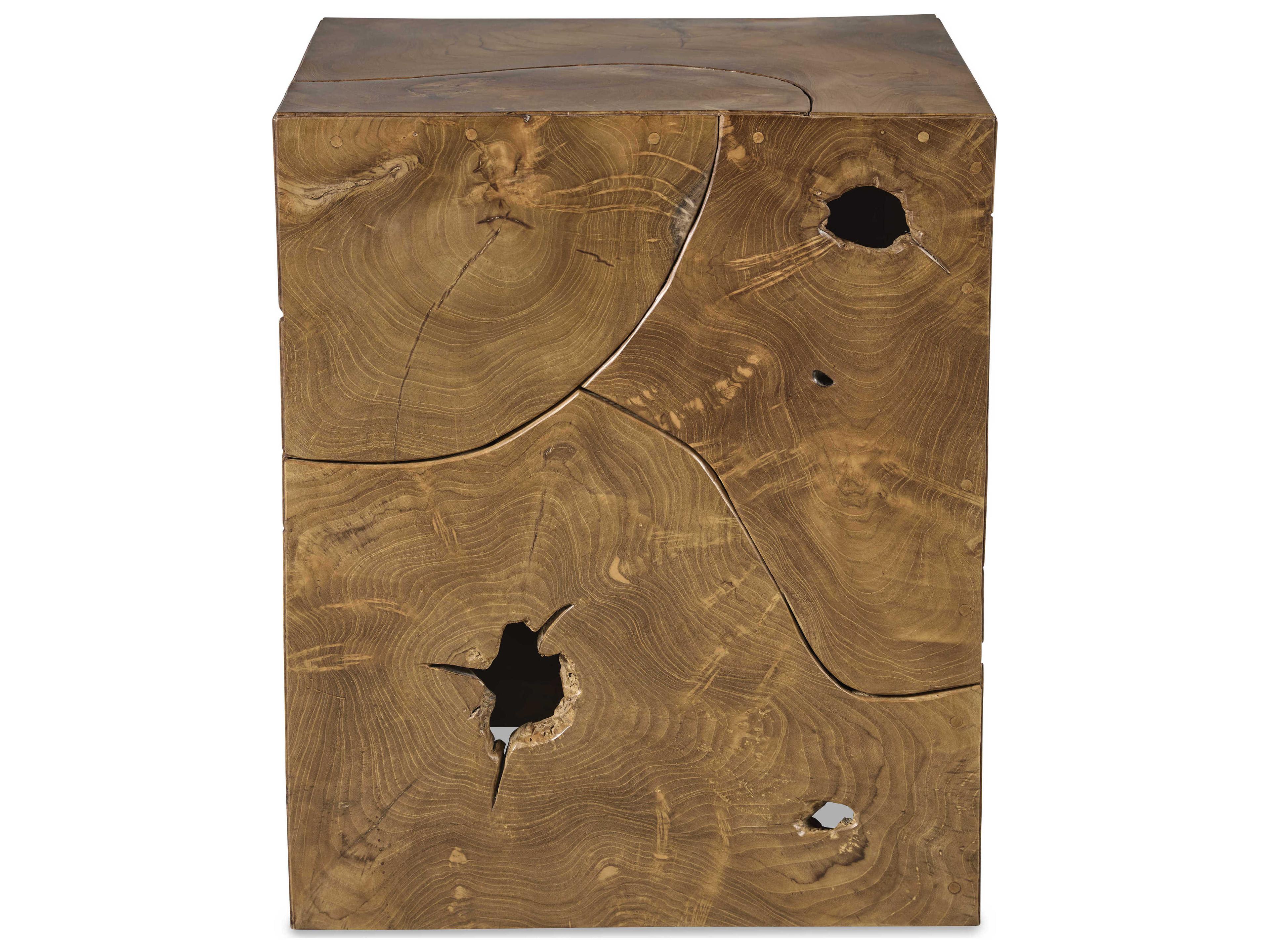 Century Furniture Grand Tour Teak Roots Square Wood End Table