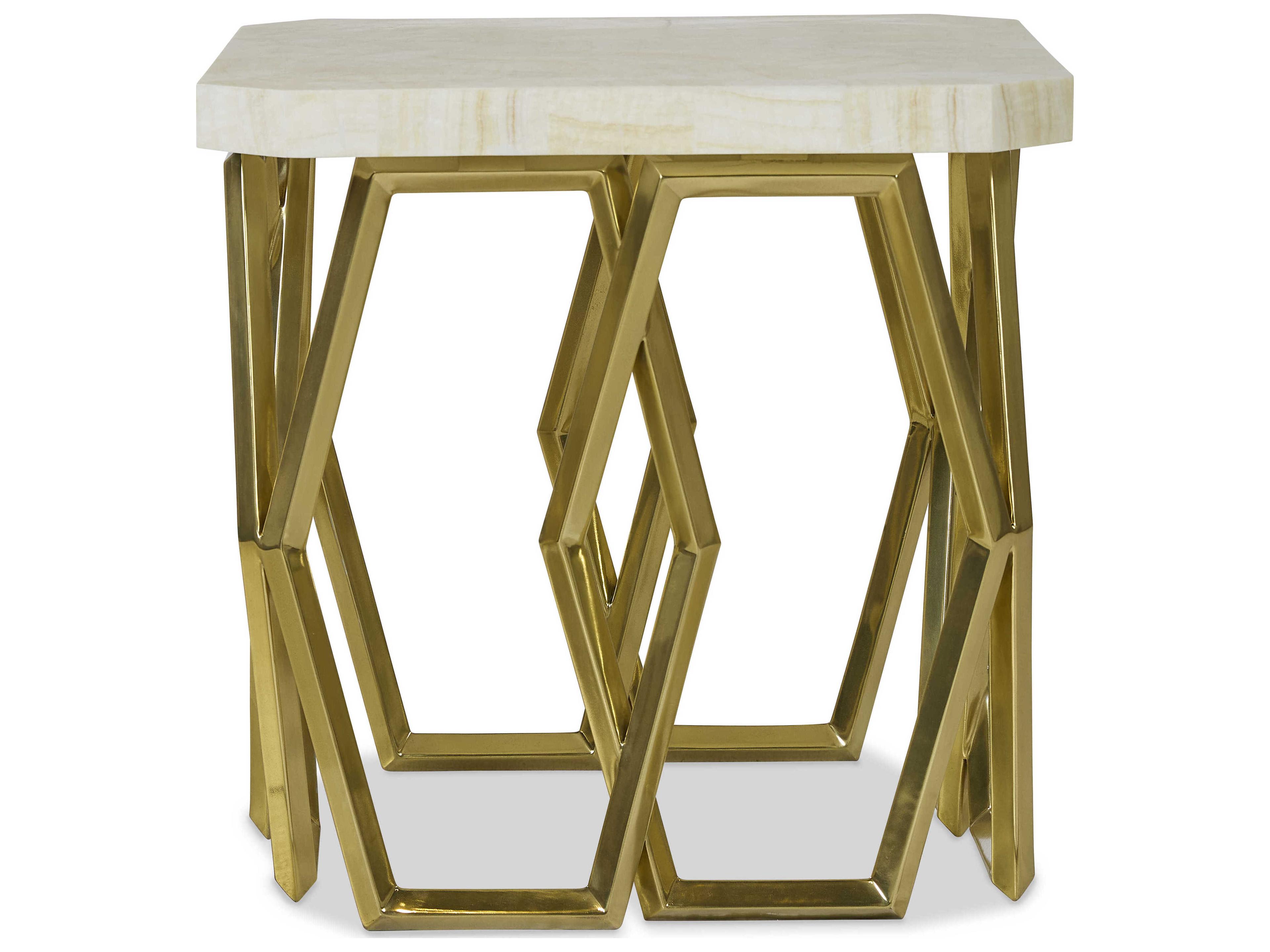 Century Furniture Grand Tour Devon Square Stone End Table
