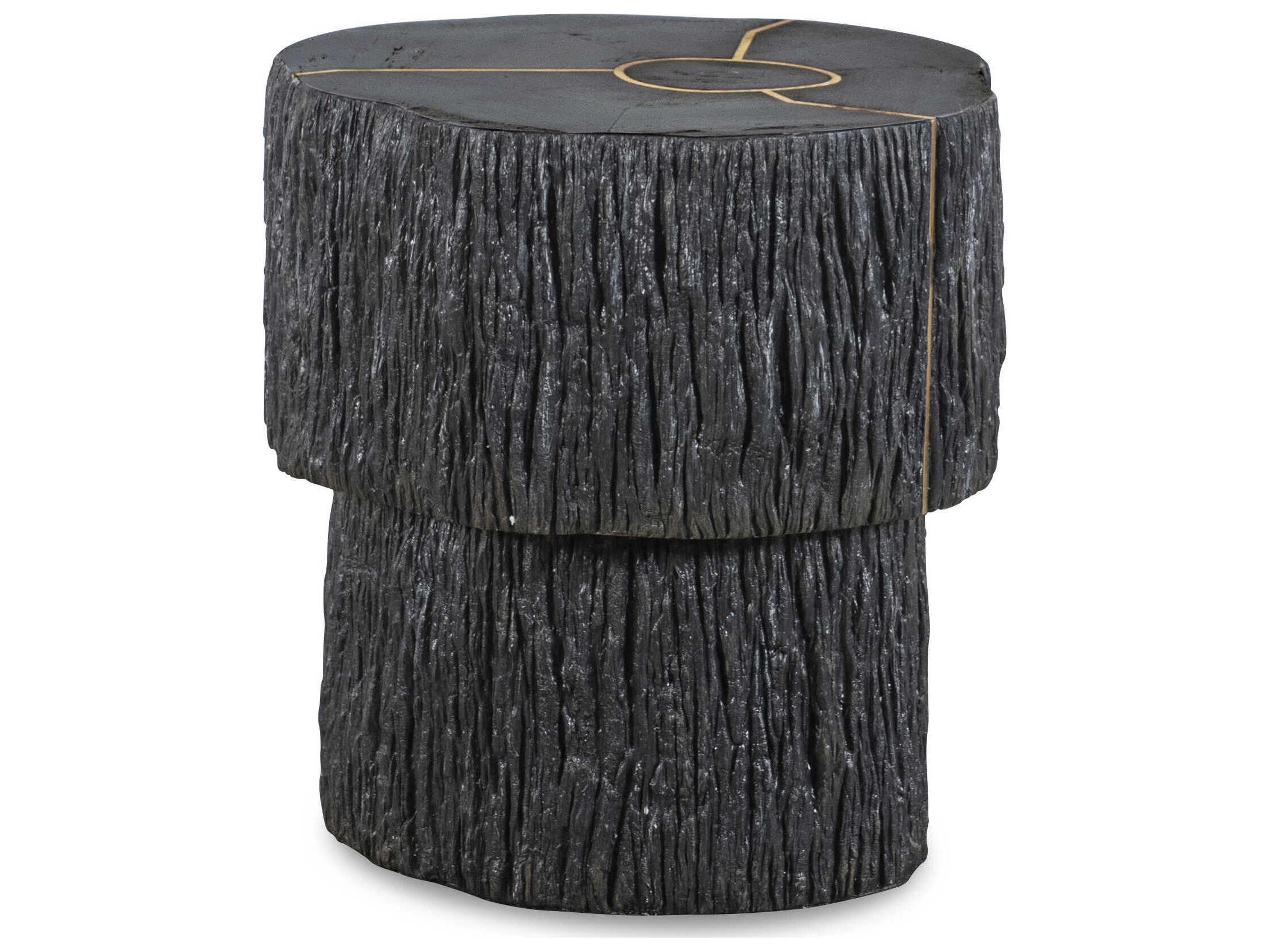 Century Furniture Grand Tour Elan Round Wood Dark End Table