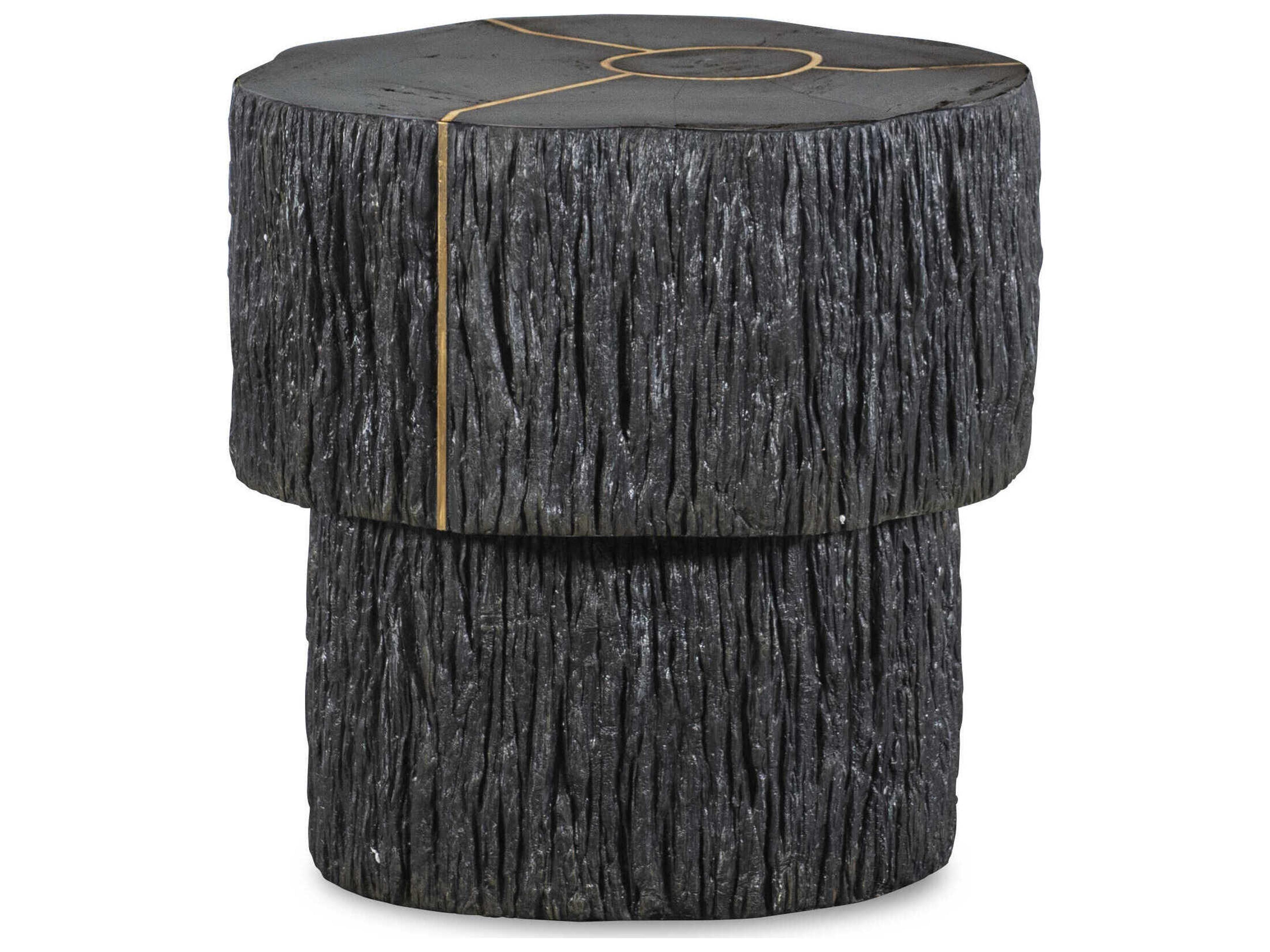 Century Furniture Grand Tour Elan Round Wood Dark End Table