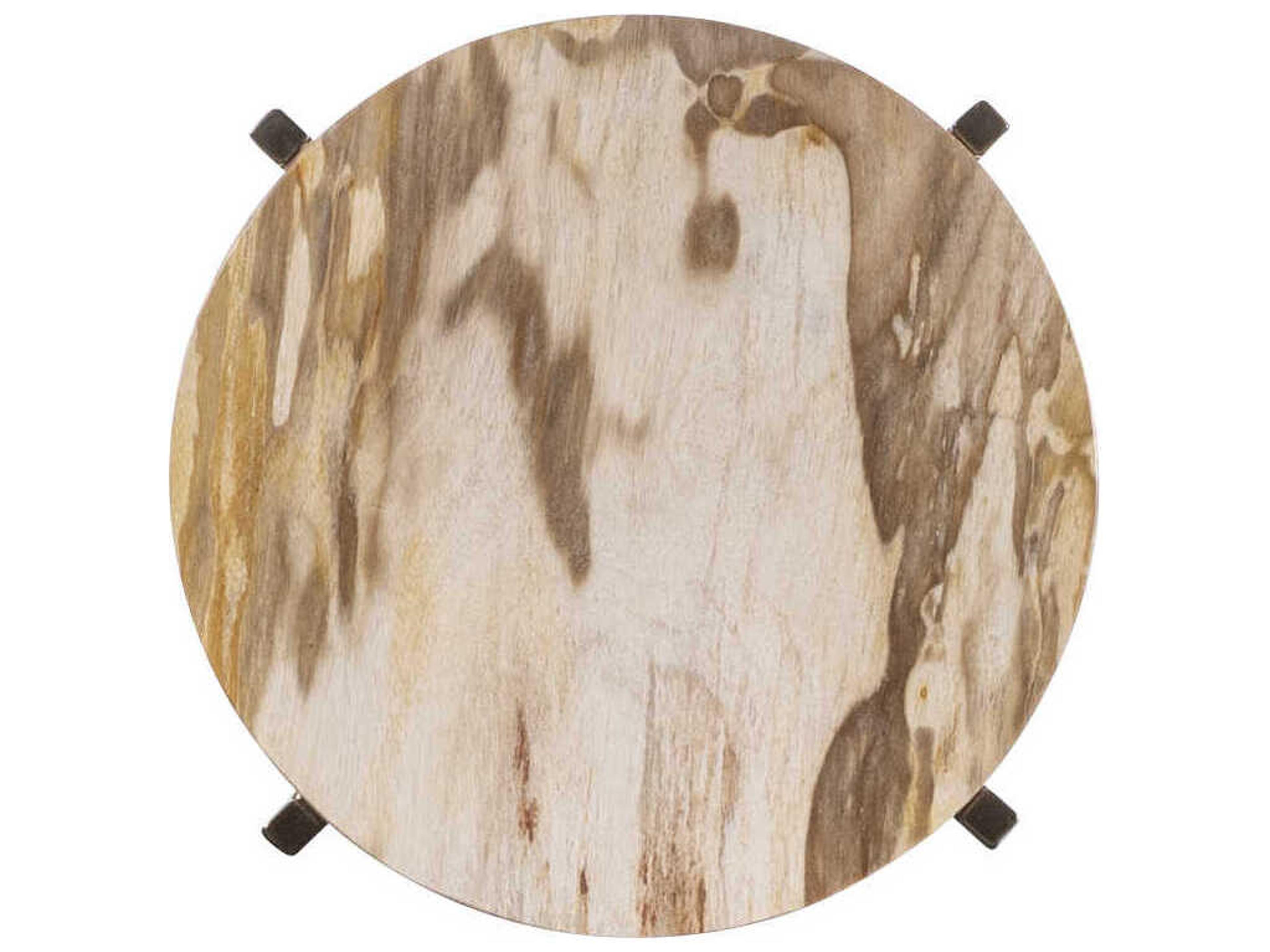 Century Furniture Grand Tour Acme Round Wood End Table