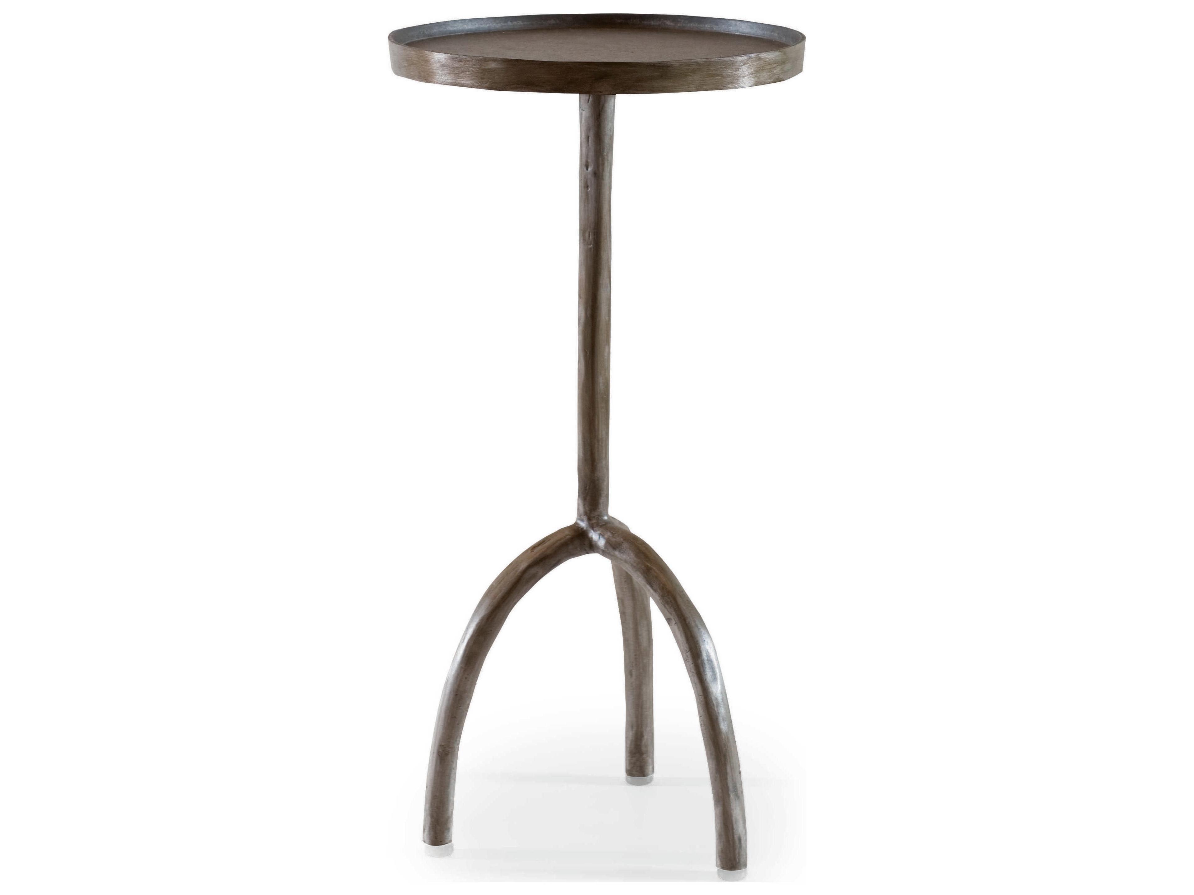 Grand Tour Round Metal Steel End Table