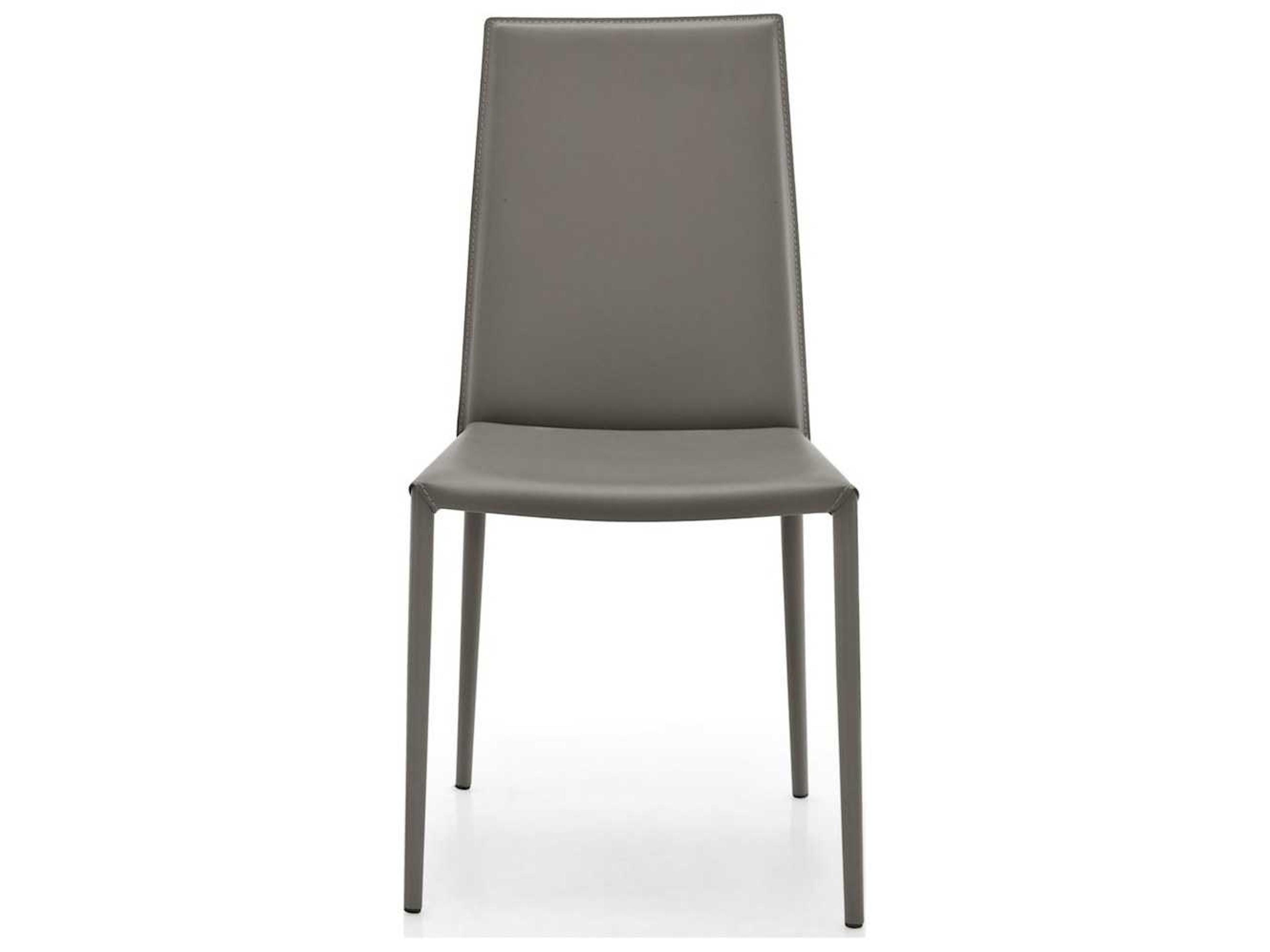 Connubia Boheme Black Faux Leather Armless Dining Chair