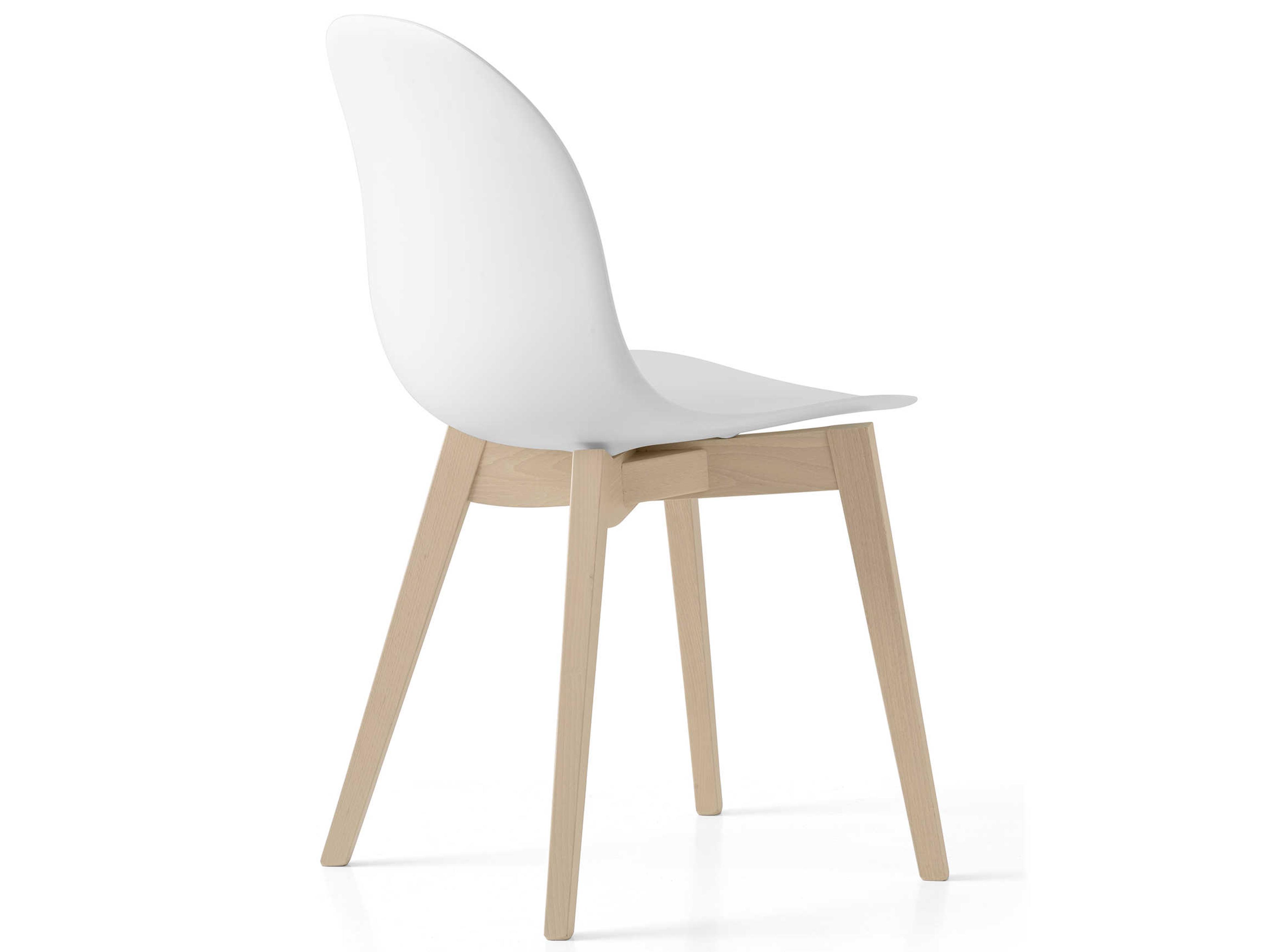 Connubia Academy Beech Wood Black Armless Dining Chair