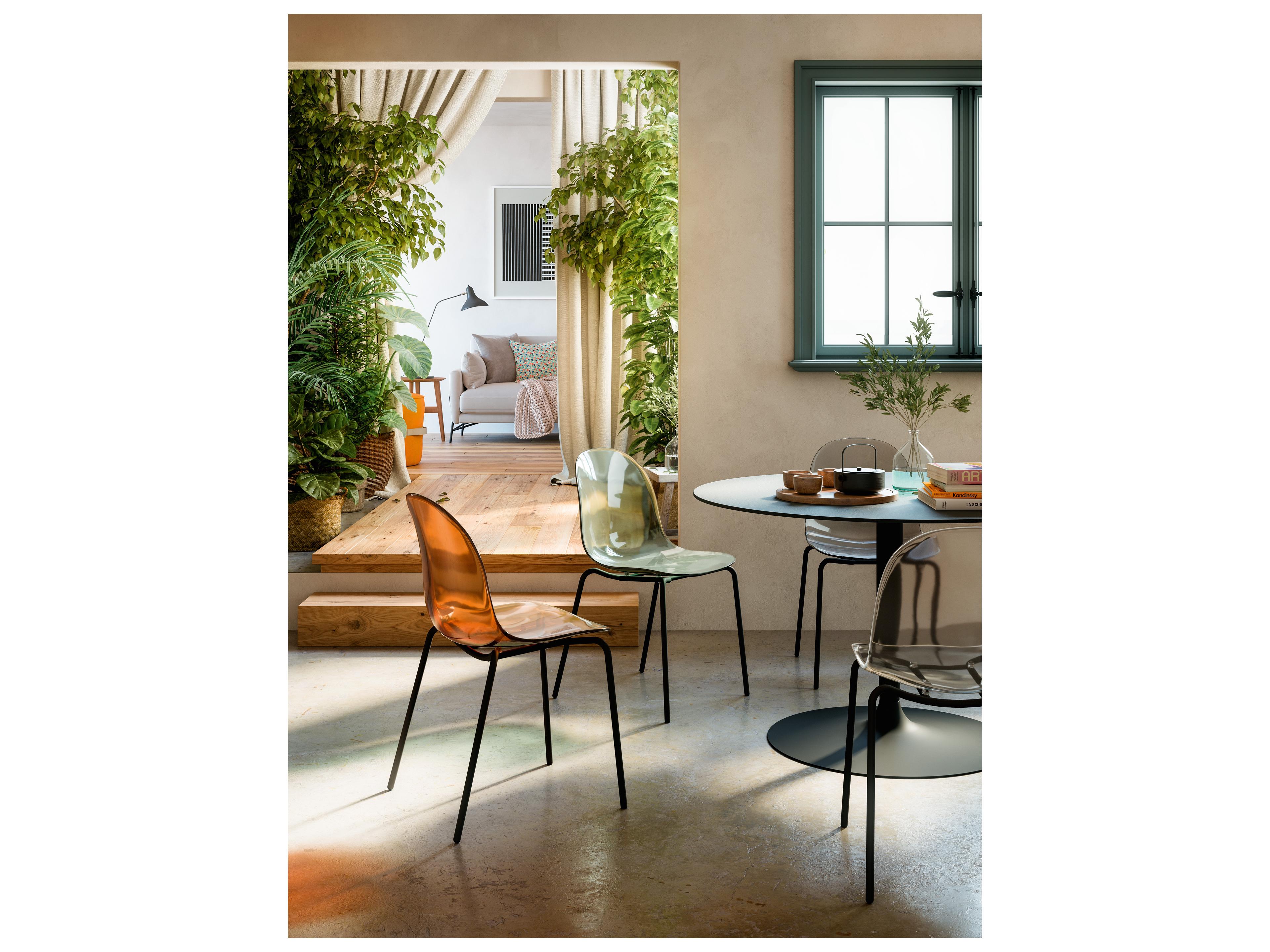 Connubia Academy Black Armless Dining Chair