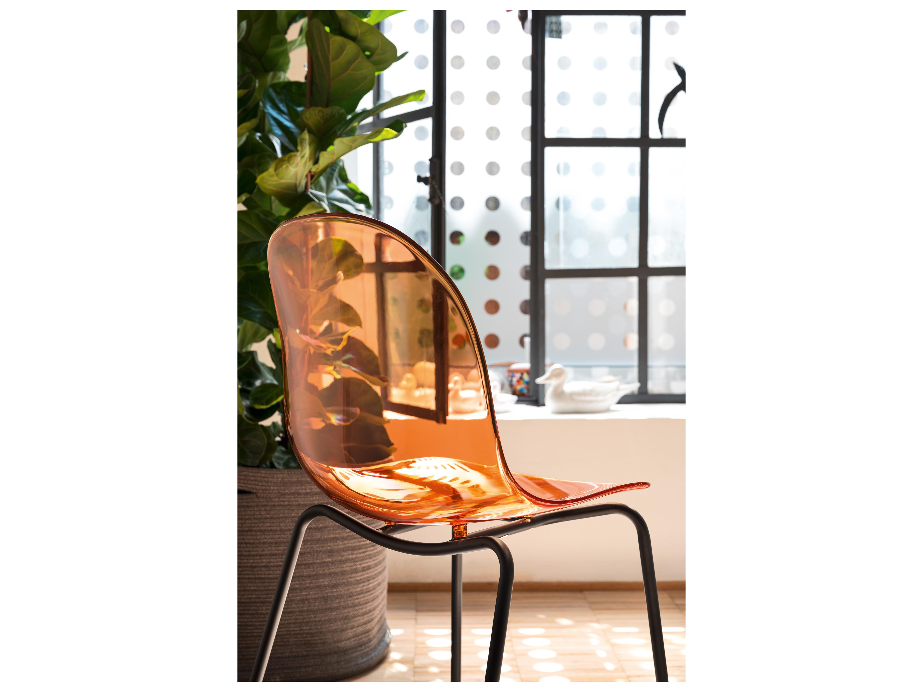 Connubia Academy Black Armless Dining Chair