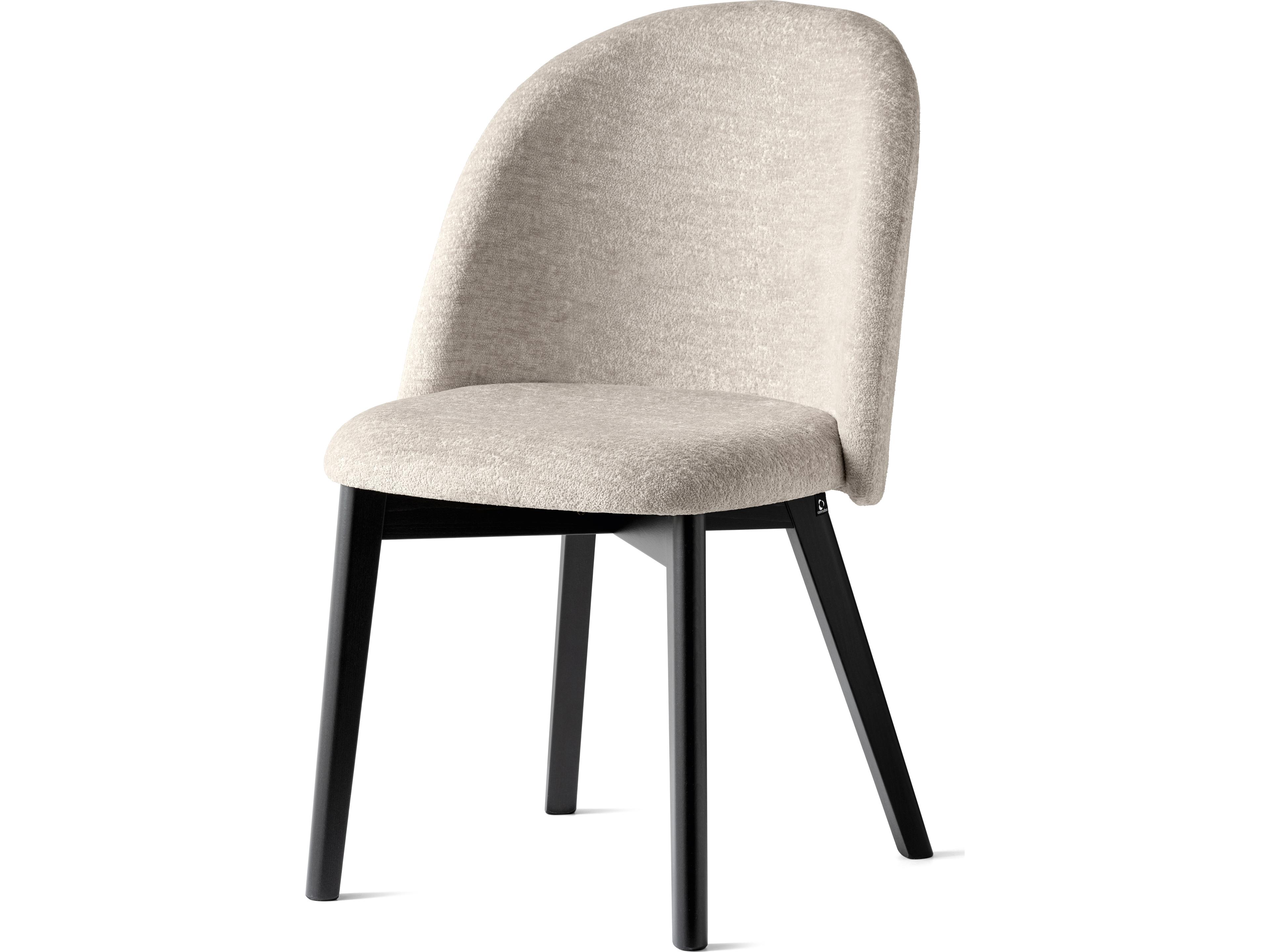 Connubia Tuka Mid Beech Wood Brown Upholstered Armless Dining Chair