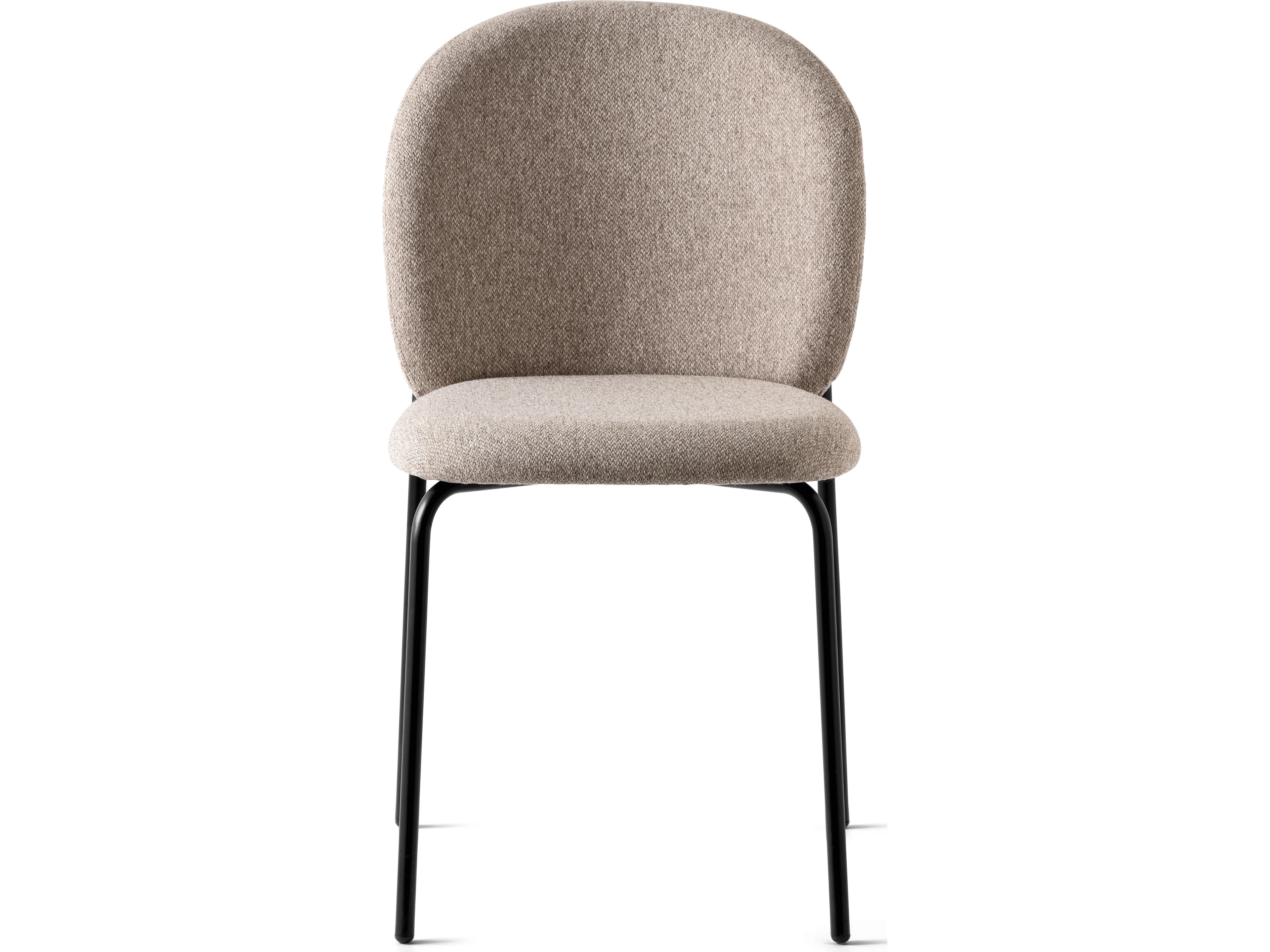 Connubia Cozy Mid Black Upholstered Armless Dining Chair