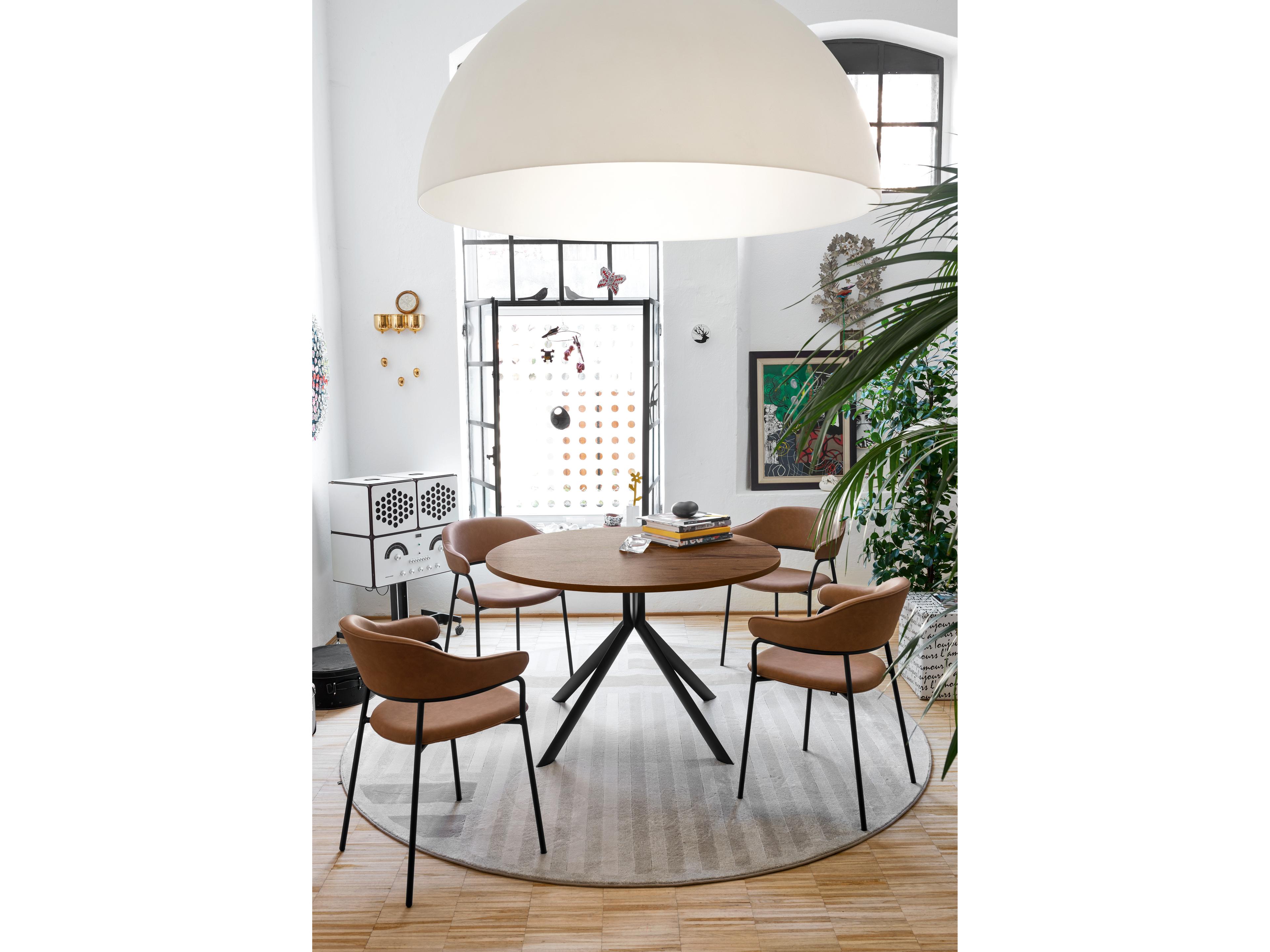 Connubia Giove Round Ceramic Dining Table