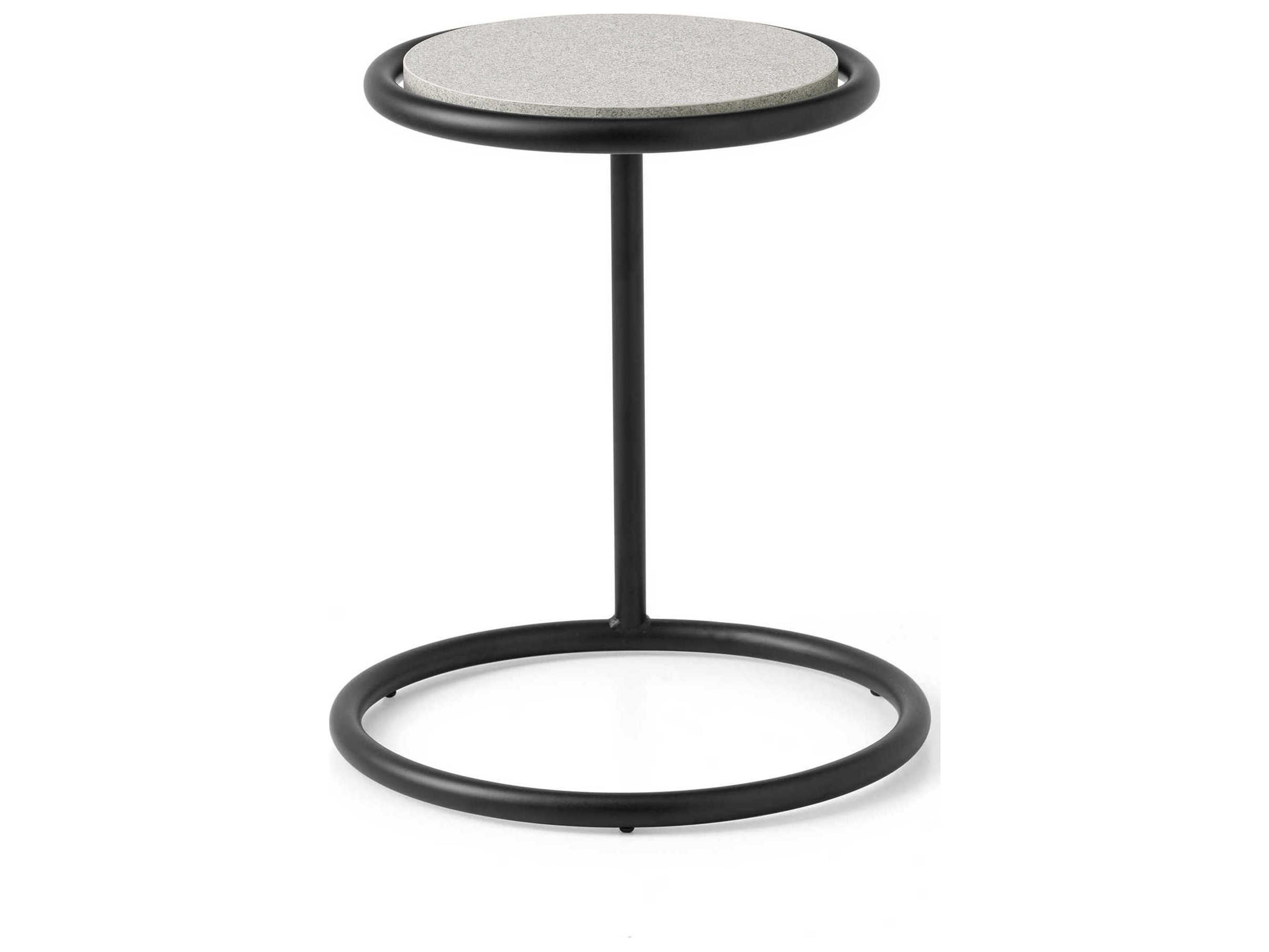 Kangoo Round Stone End Table