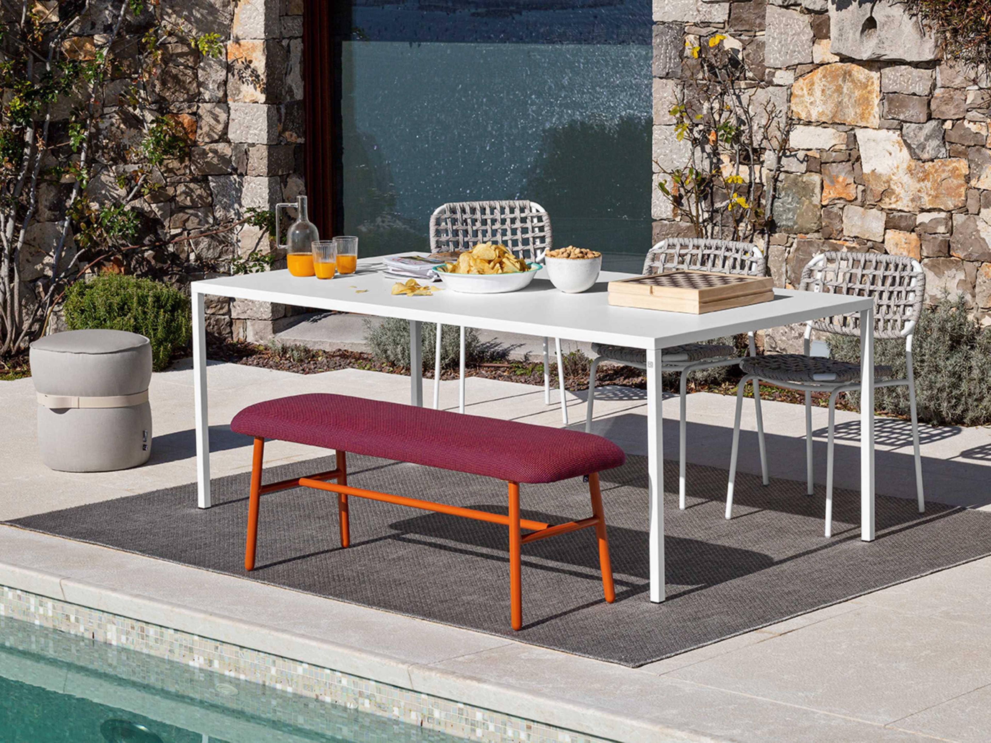 Connubia Outdoor Yo Matt Optic White / Sand Metal Rope Dining Chair