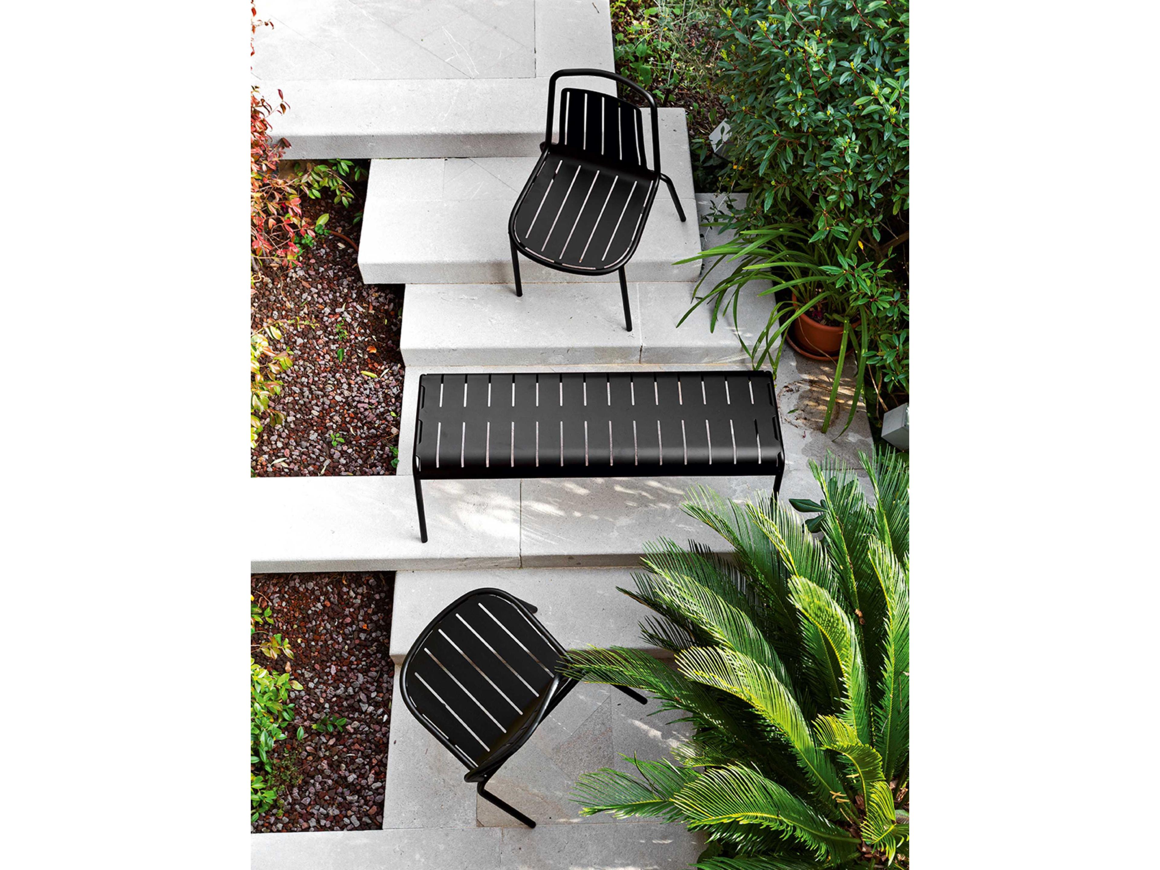 Connubia Outdoor Easy Matt Black Metal Dining Chair