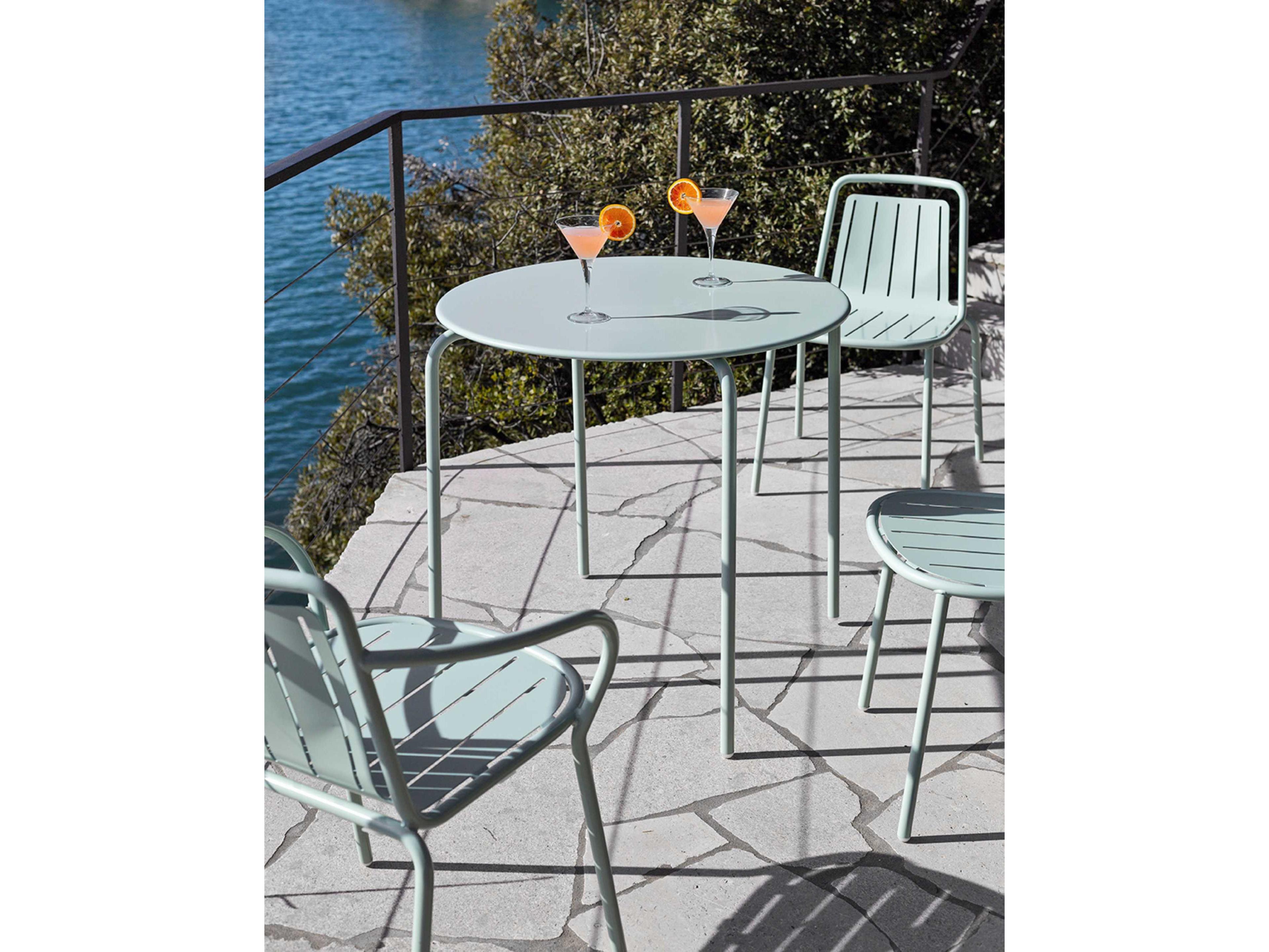 Connubia Outdoor Easy Matt Thyme Green Metal Dining Chair