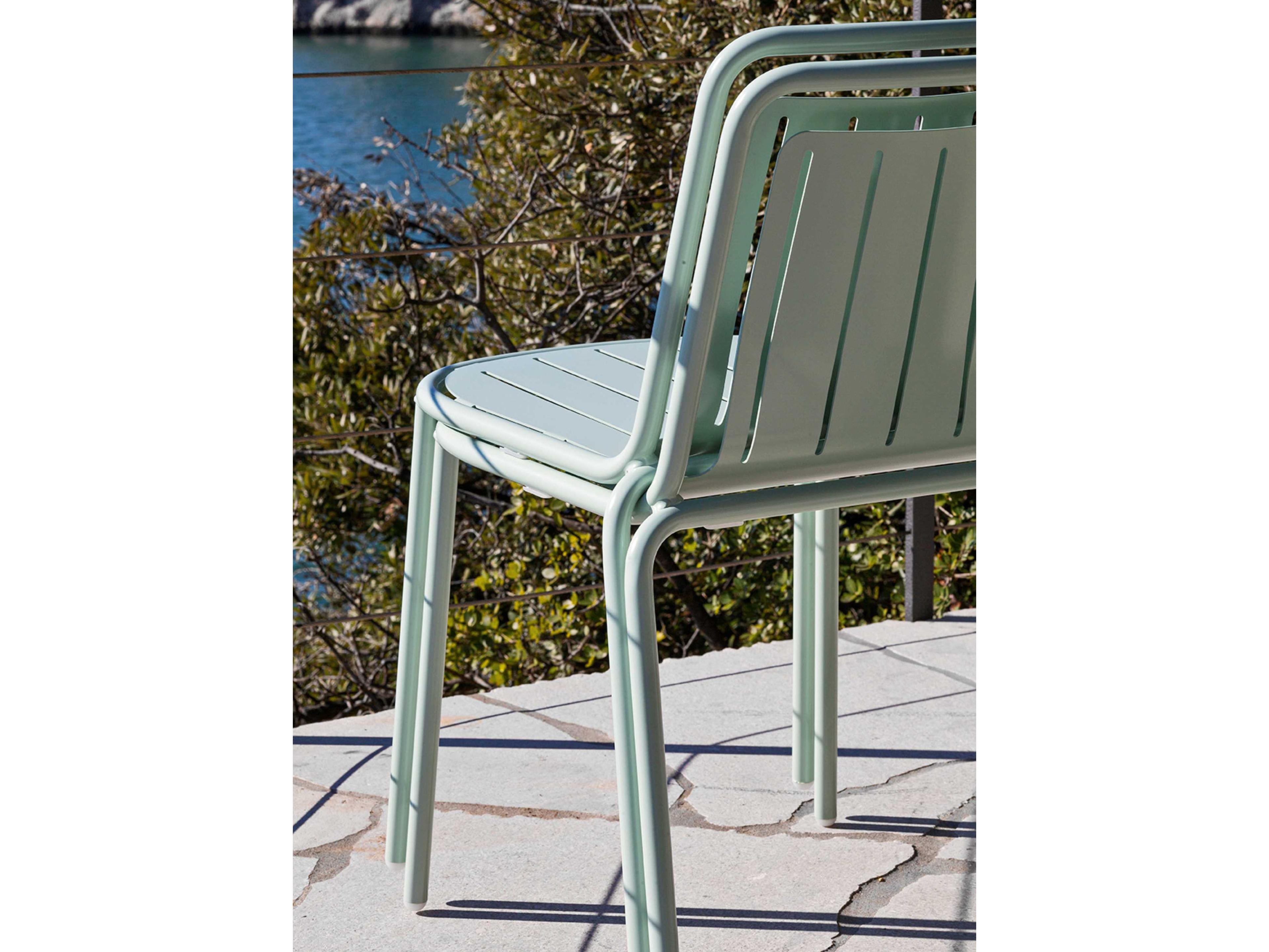 Connubia Outdoor Easy Matt Thyme Green Metal Dining Chair