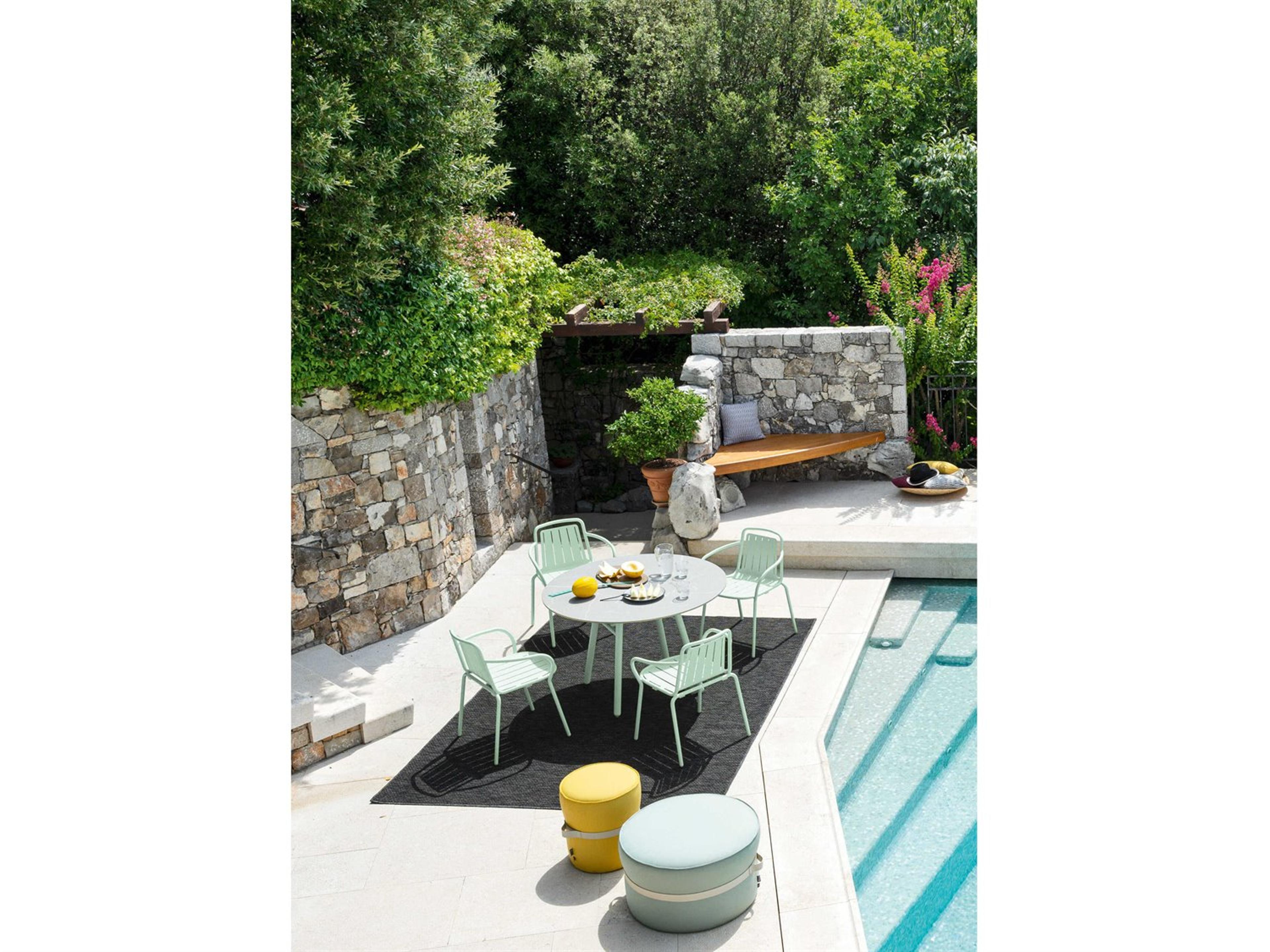 Connubia Outdoor Easy Matt Thyme Green Metal Dining Chair