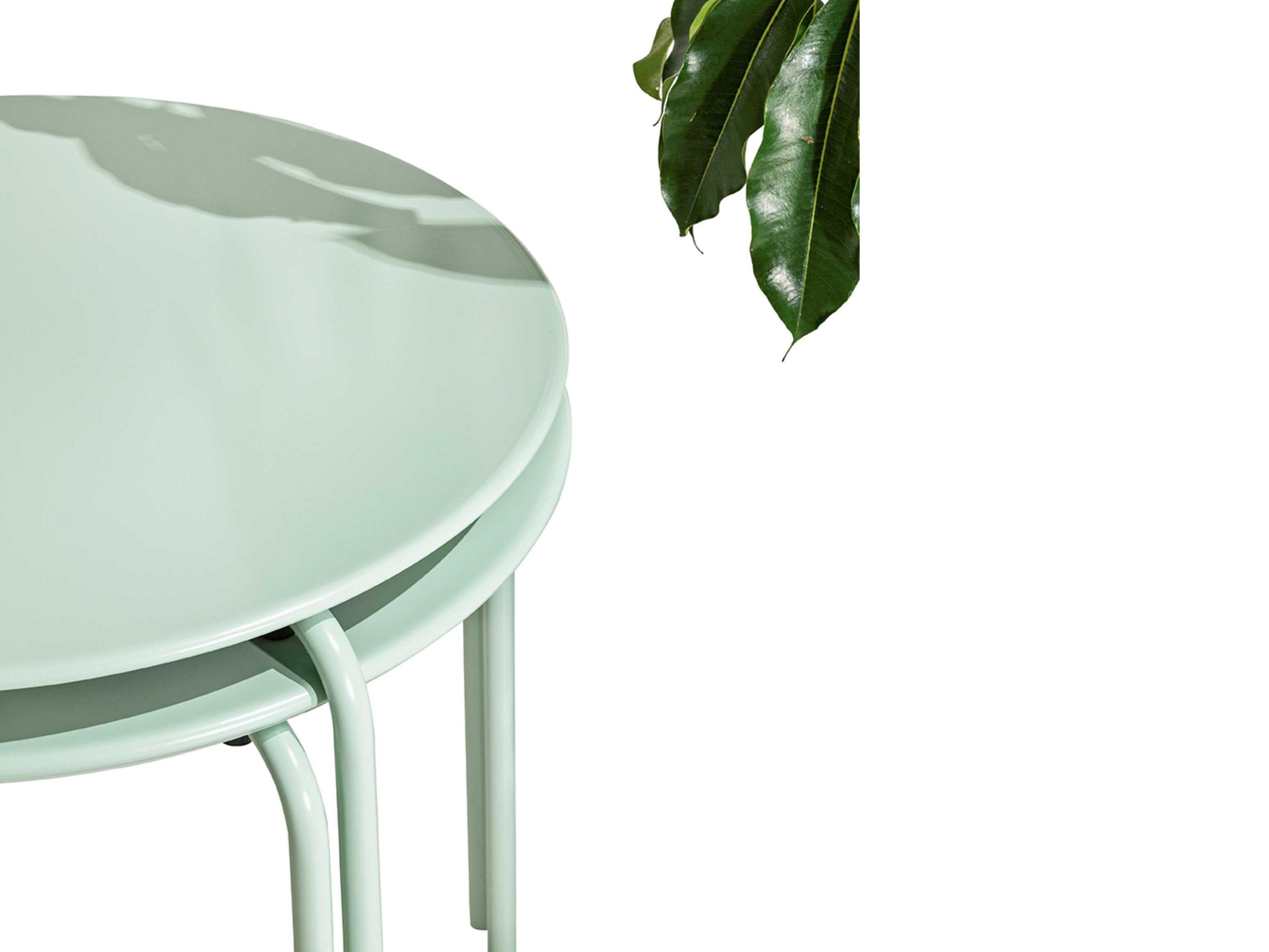 Connubia Outdoor Easy Matt Thyme Green Metal Round Dining Table