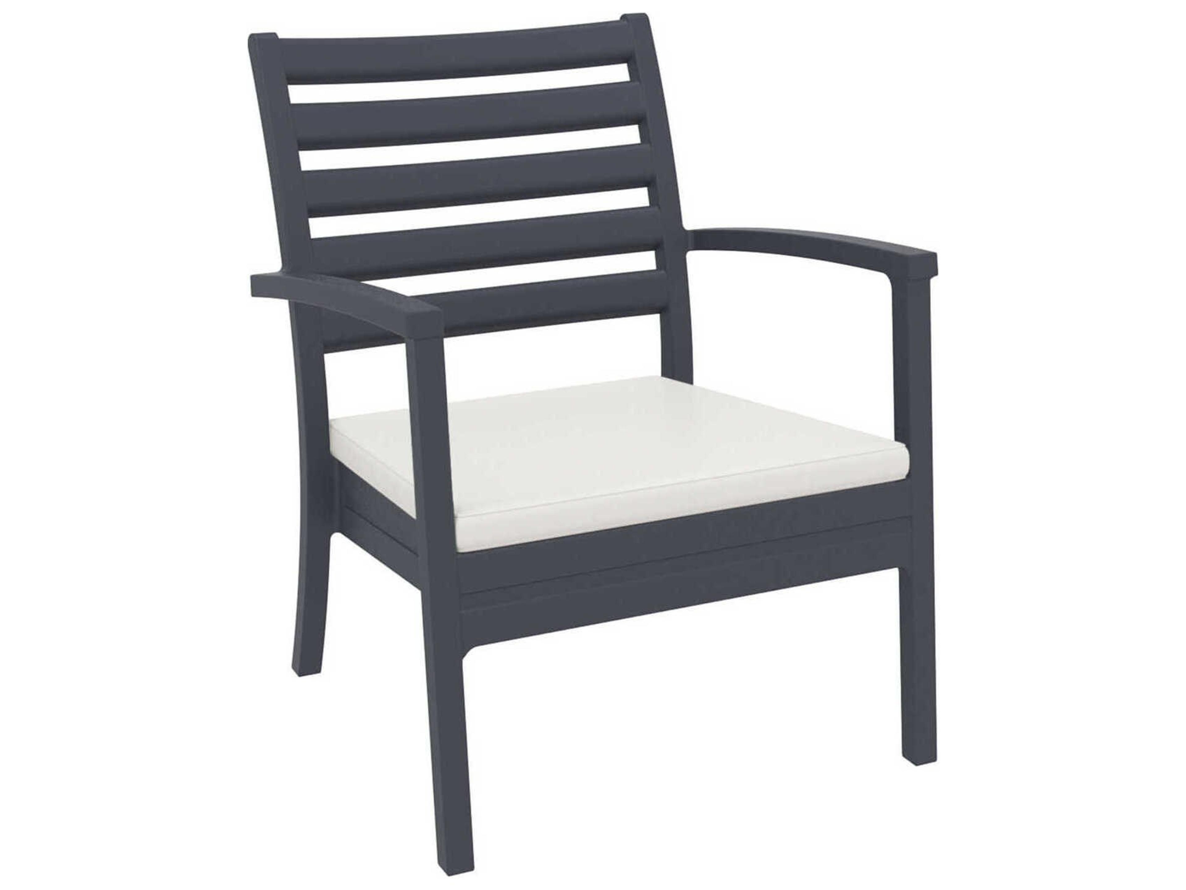 Compamia Artemis Dark Gray Polypropylene Cushion Lounge Chair