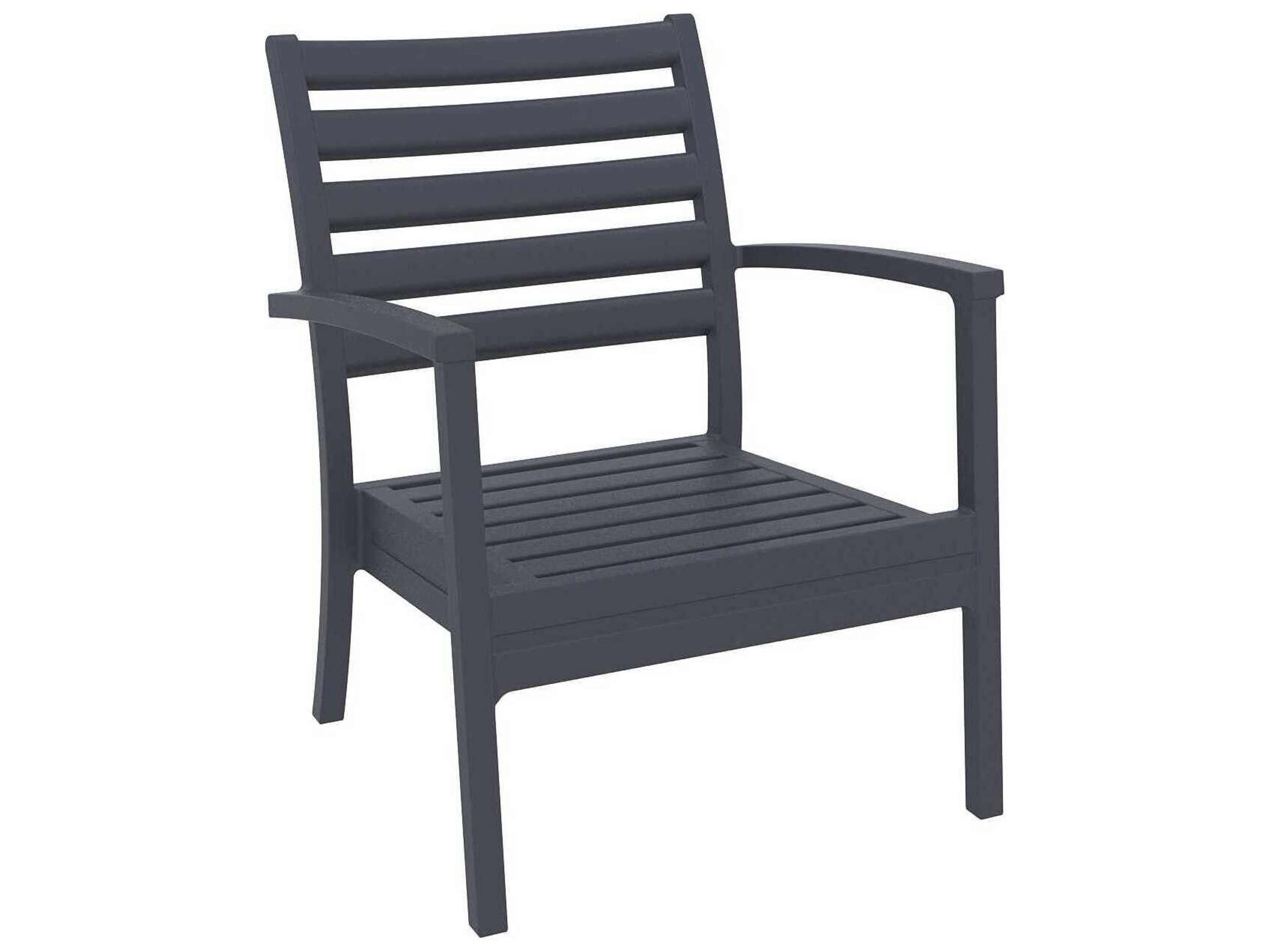 Compamia Artemis Dark Gray Polypropylene Cushion Lounge Chair