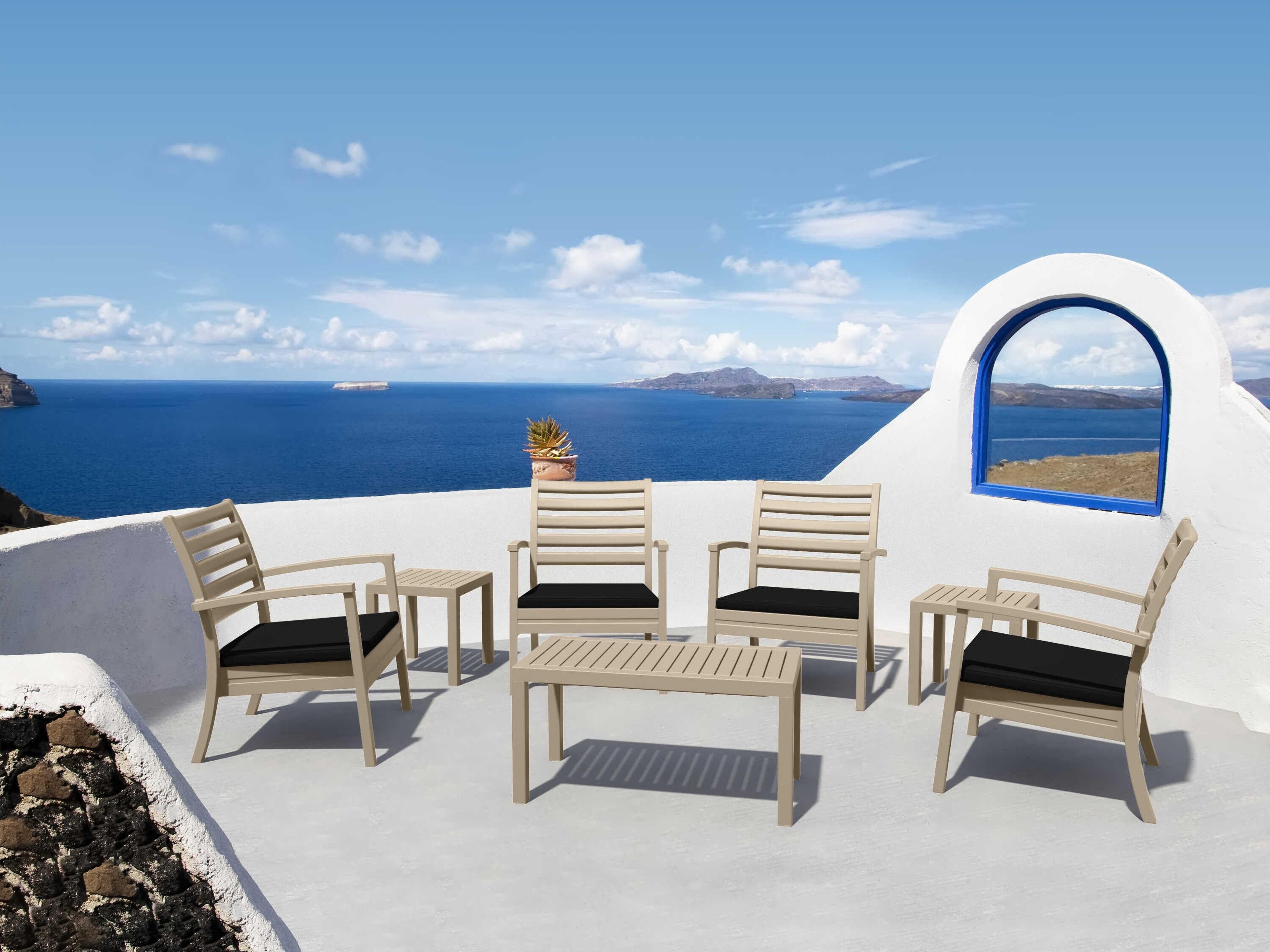 Artemis Taupe Polypropylene Cushion Lounge Set