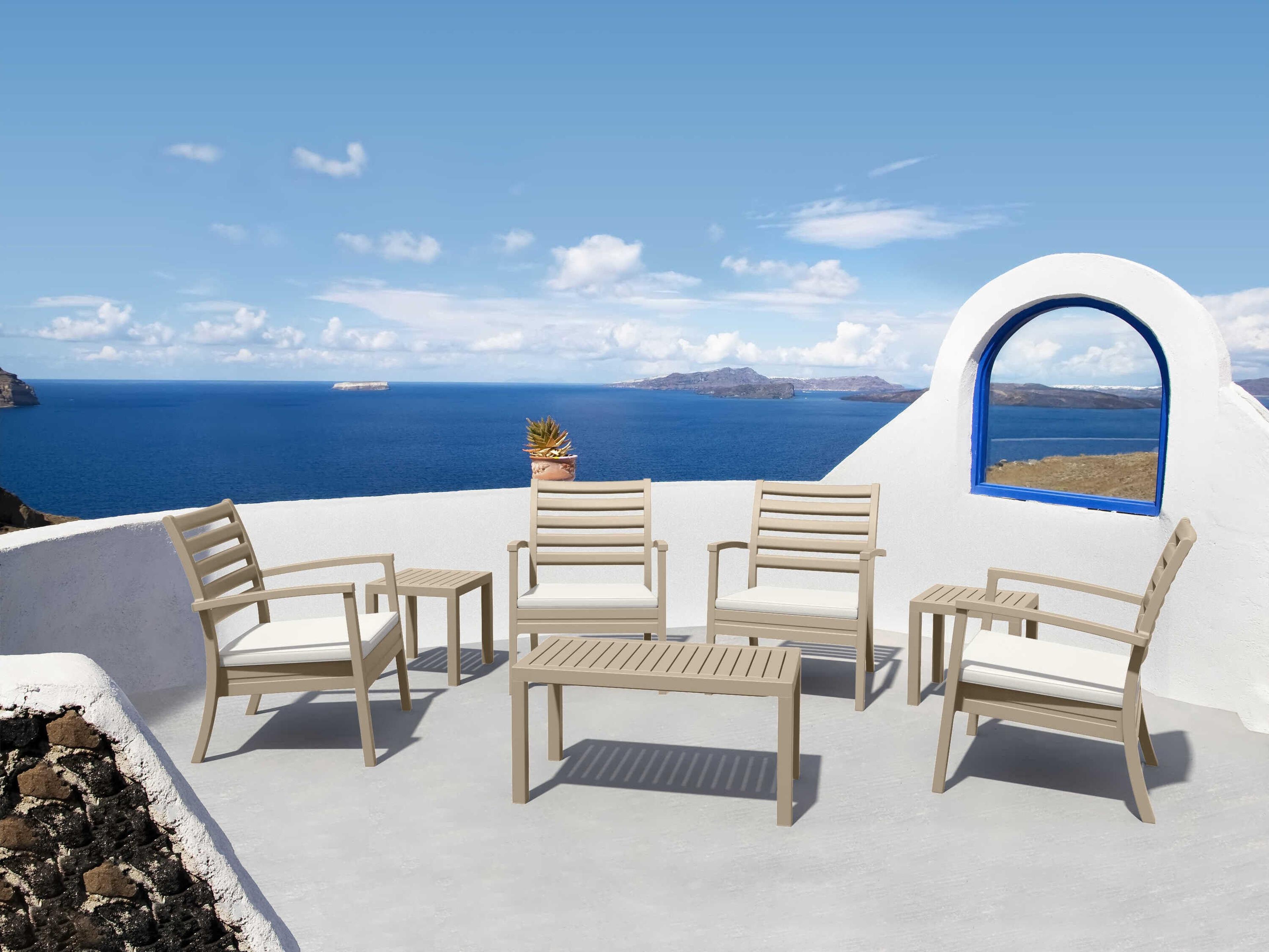 Artemis Taupe Polypropylene Cushion Lounge Set