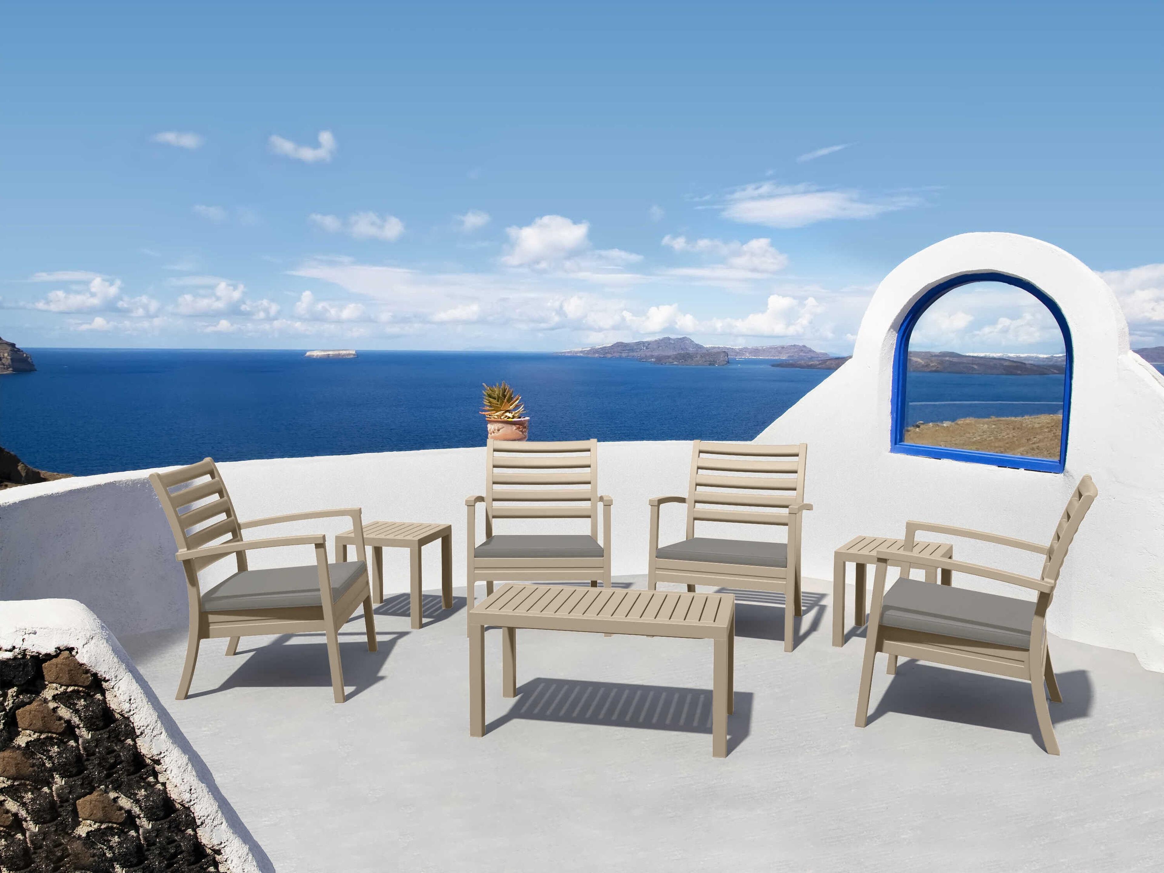 Artemis Taupe Polypropylene Cushion Lounge Set