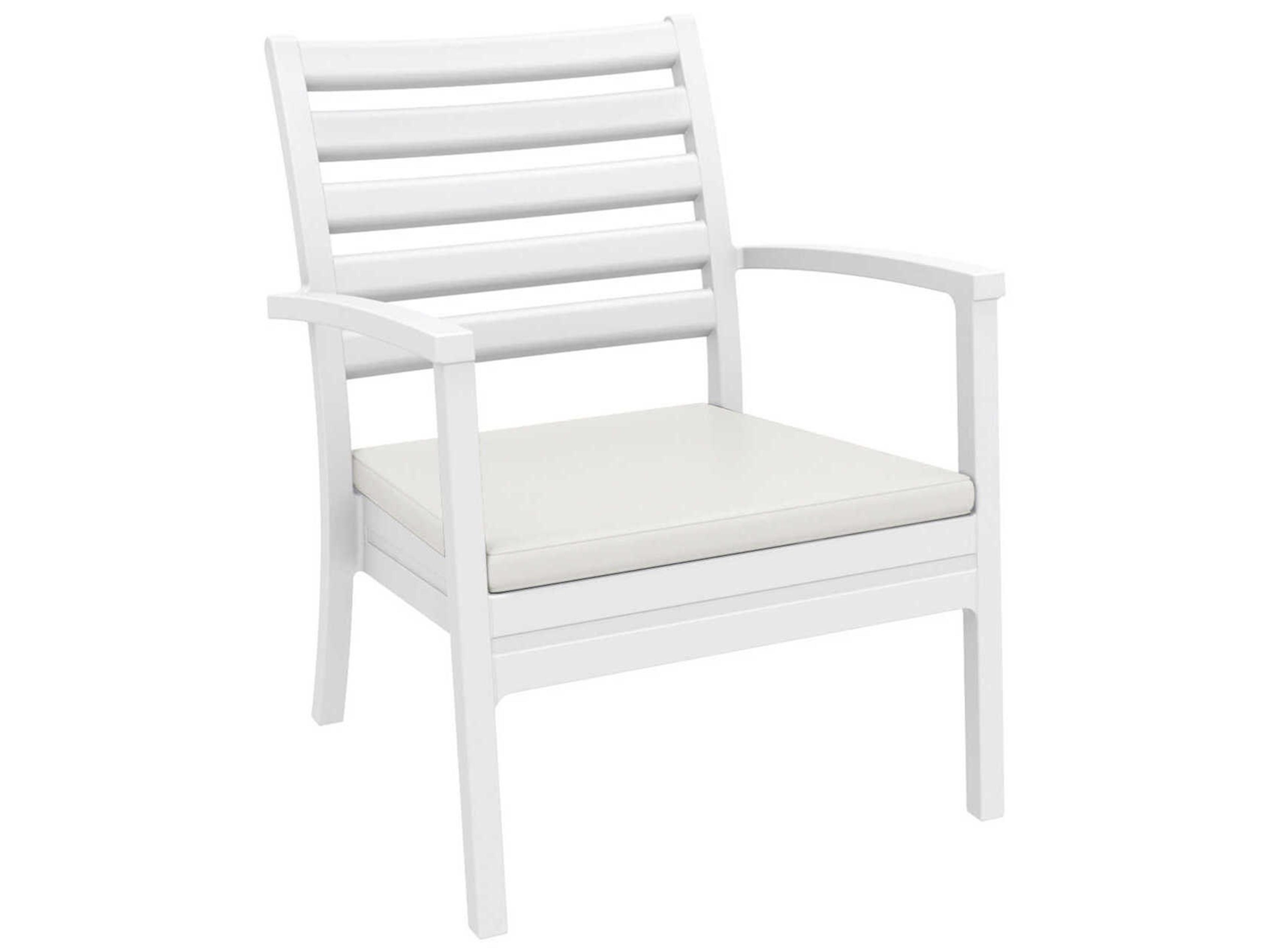 Compamia Artemis White Polypropylene Cushion Lounge Set