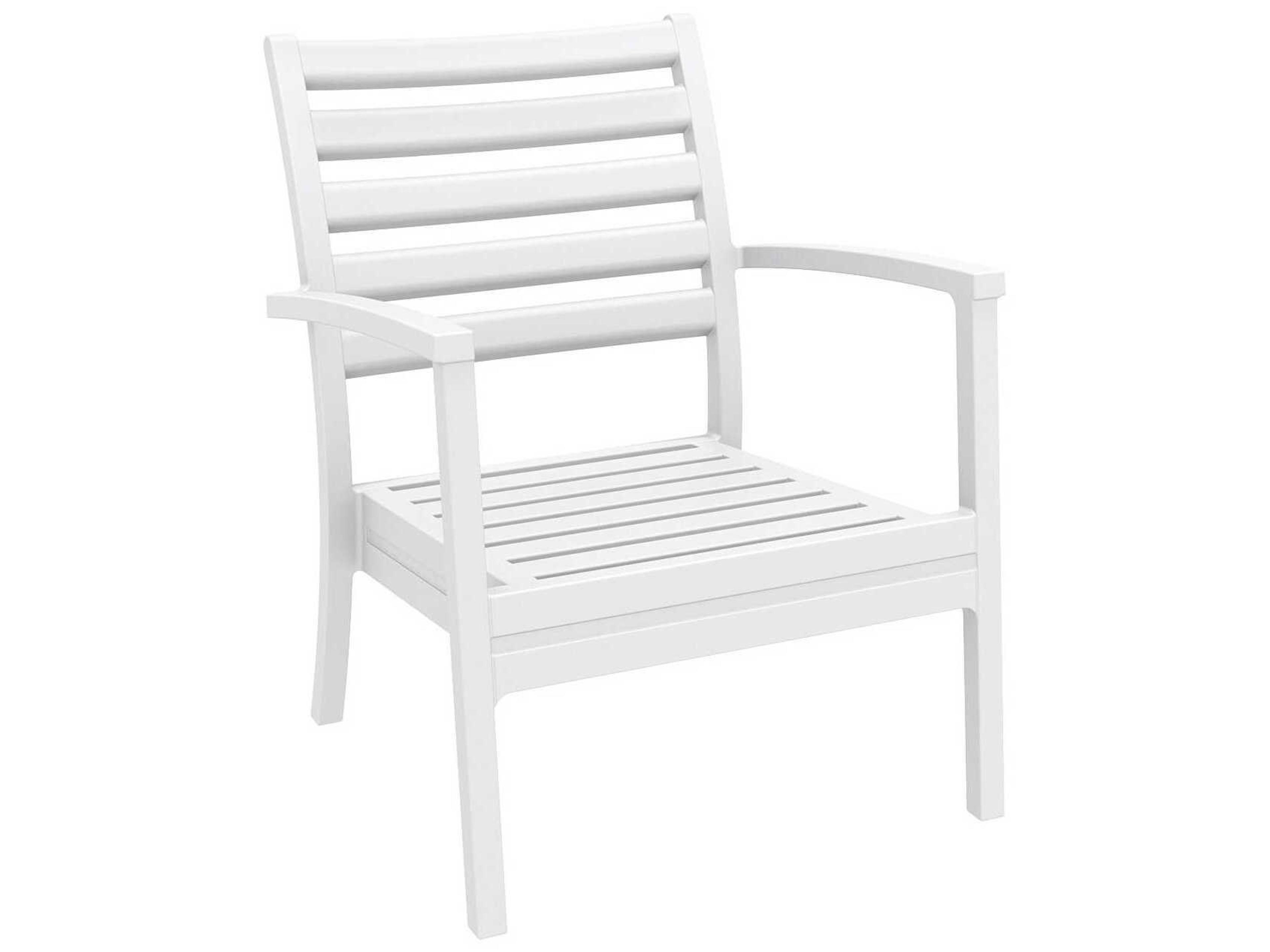 Compamia Artemis White Polypropylene Cushion Lounge Chair