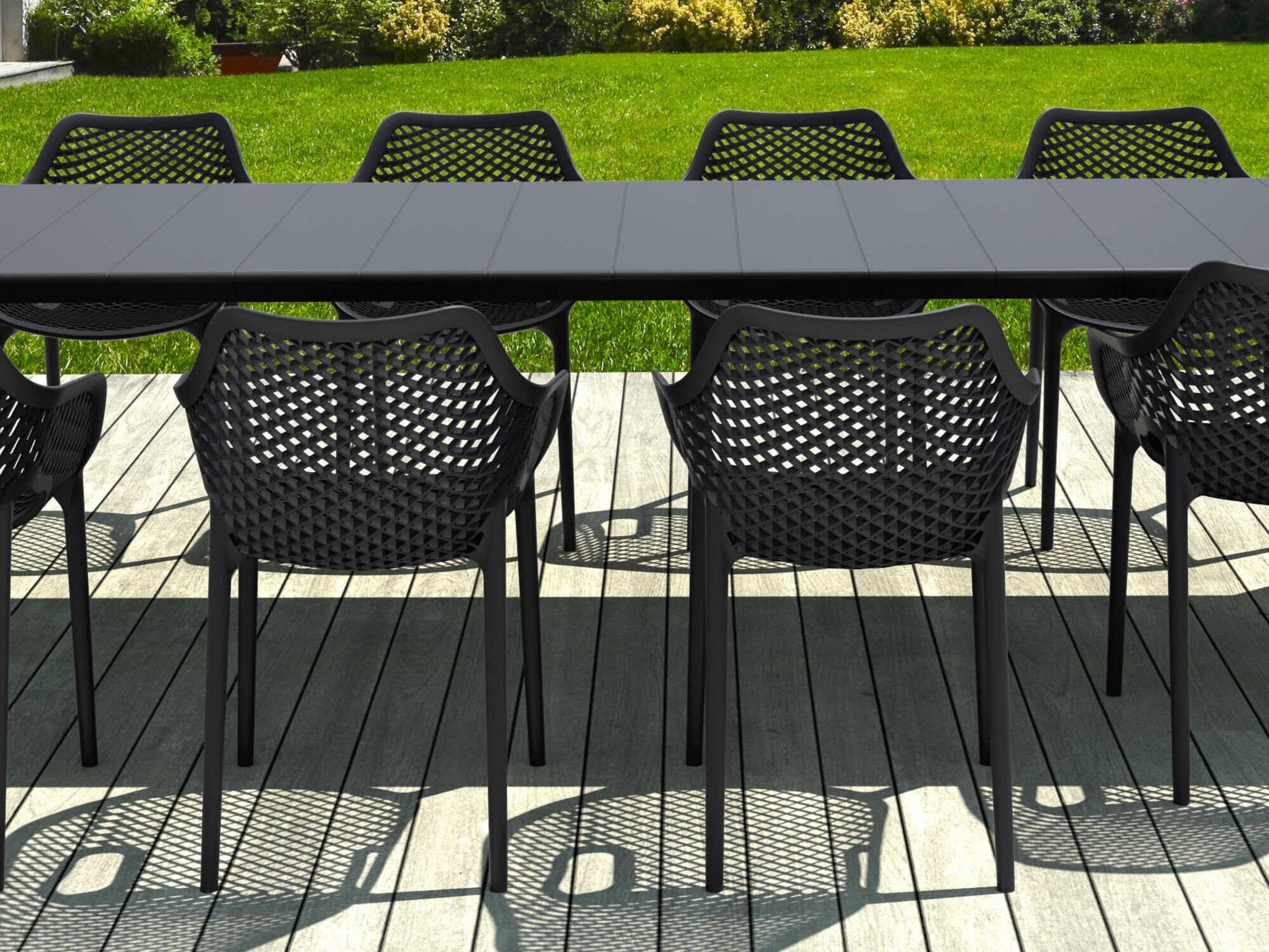 Compamia Air Black Polypropylene Dining Set