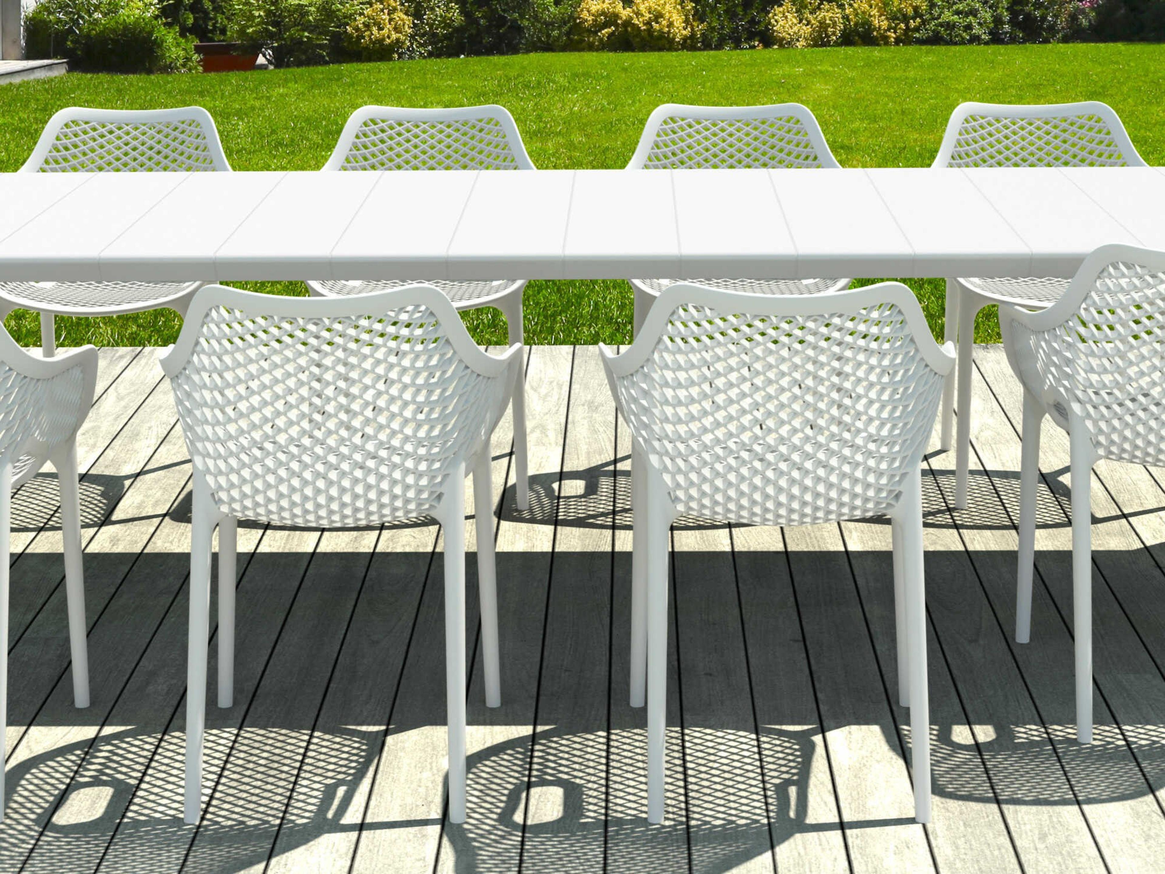 Compamia Air White Polypropylene Dining Set