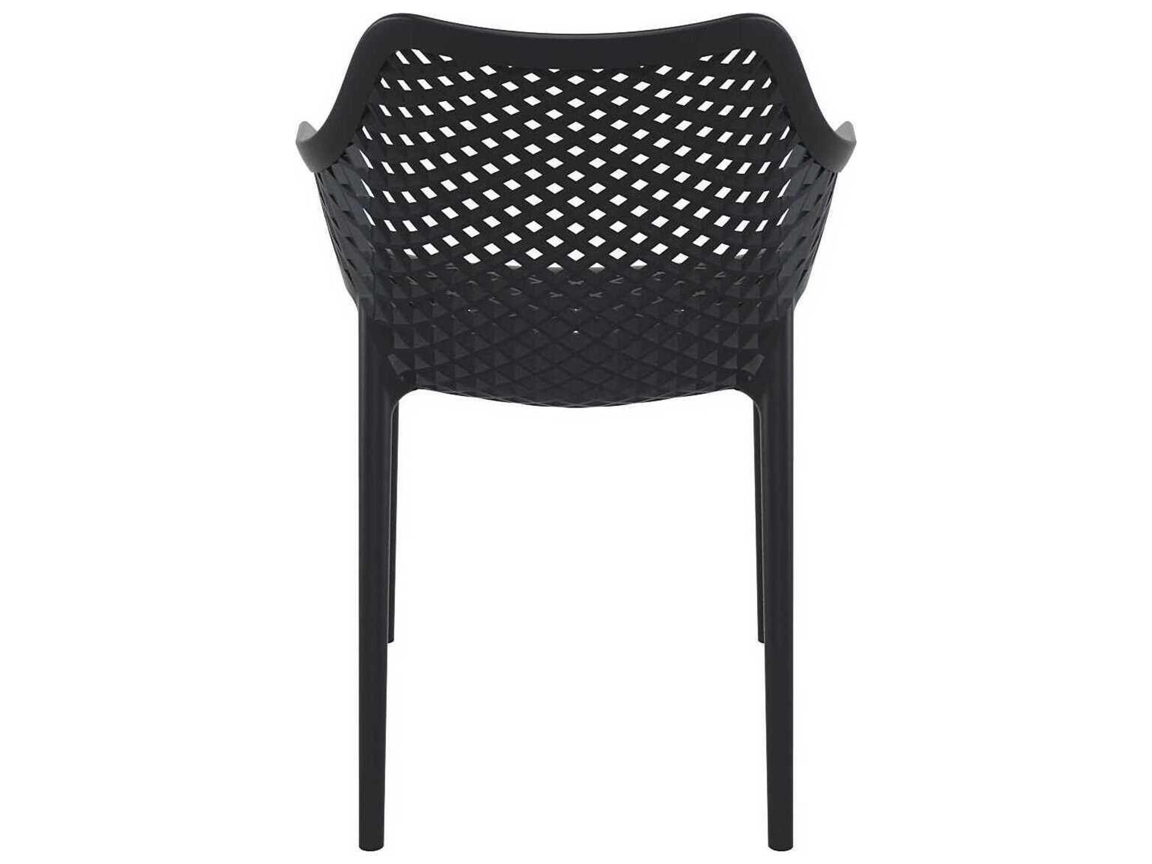 Compamia Air Black Polypropylene Resin Dining Chair