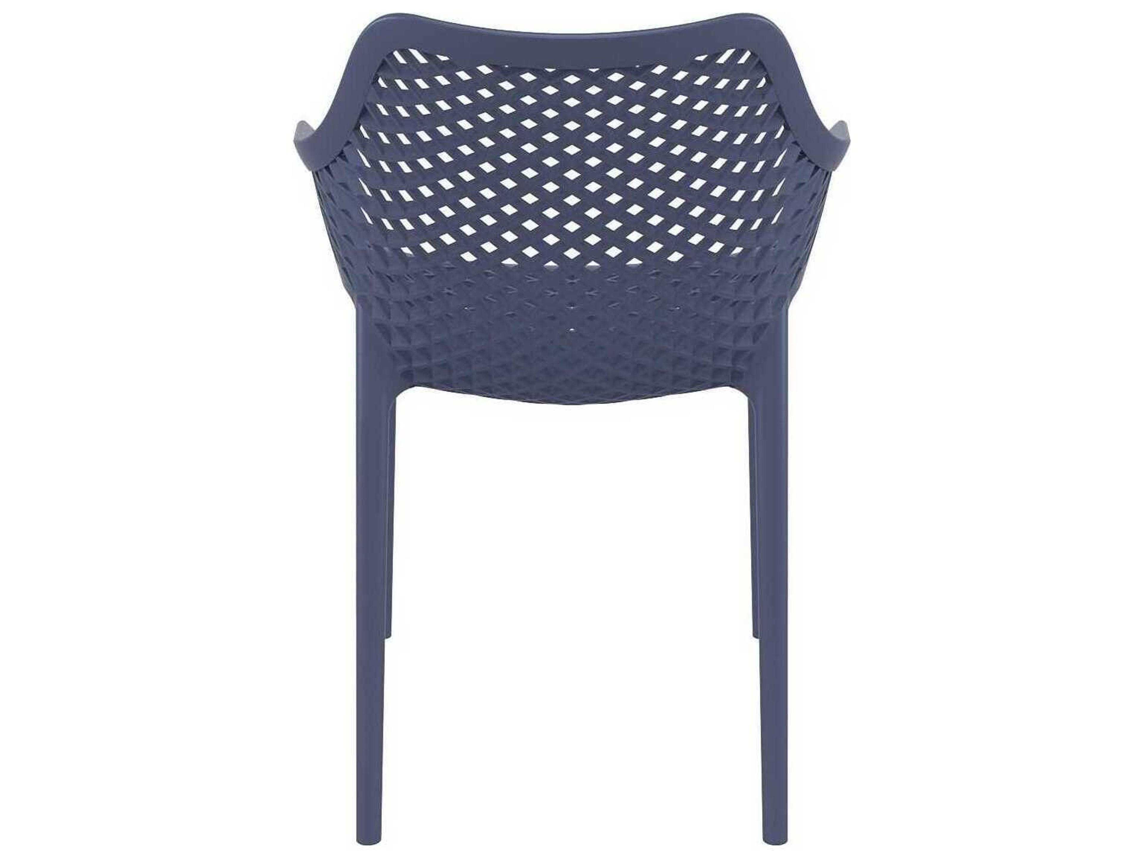 Compamia Air Dark Gray Polypropylene Resin Dining Chair