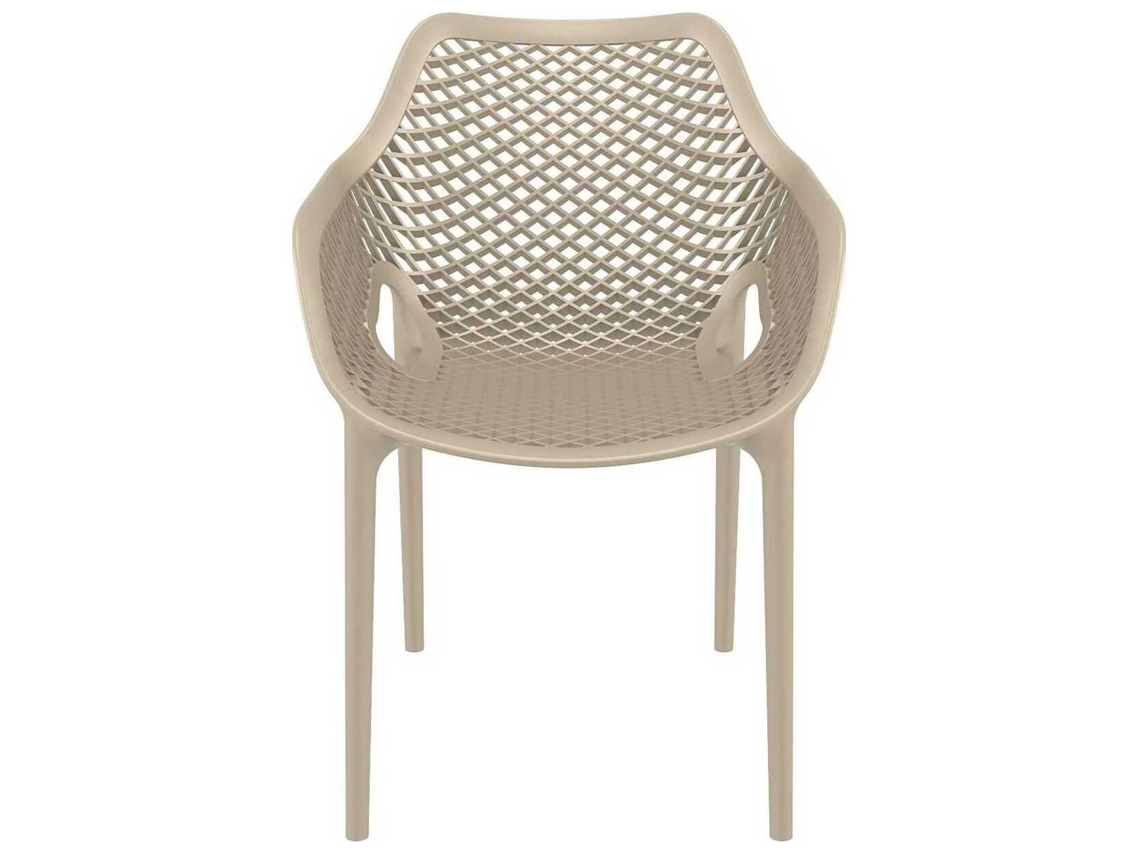 Compamia Air Taupe Polypropylene Resin Dining Chair