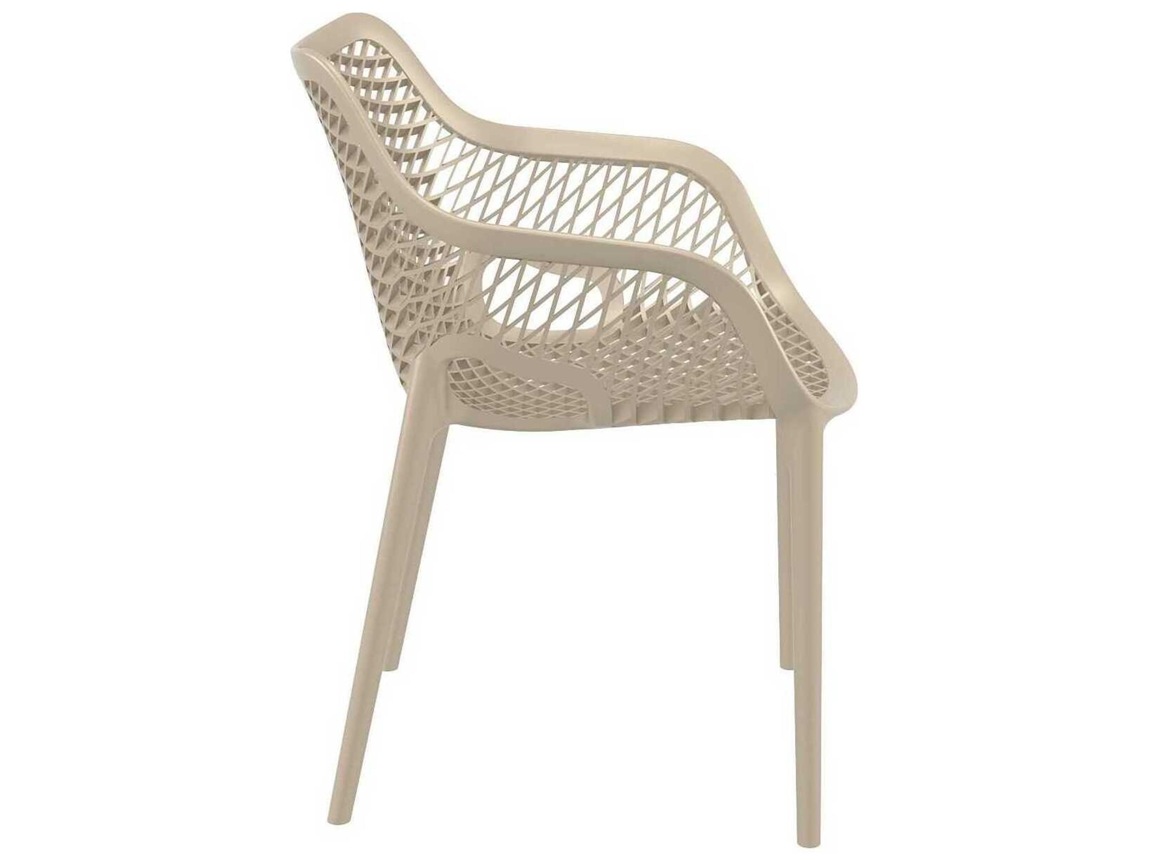 Compamia Air Taupe Polypropylene Resin Dining Chair