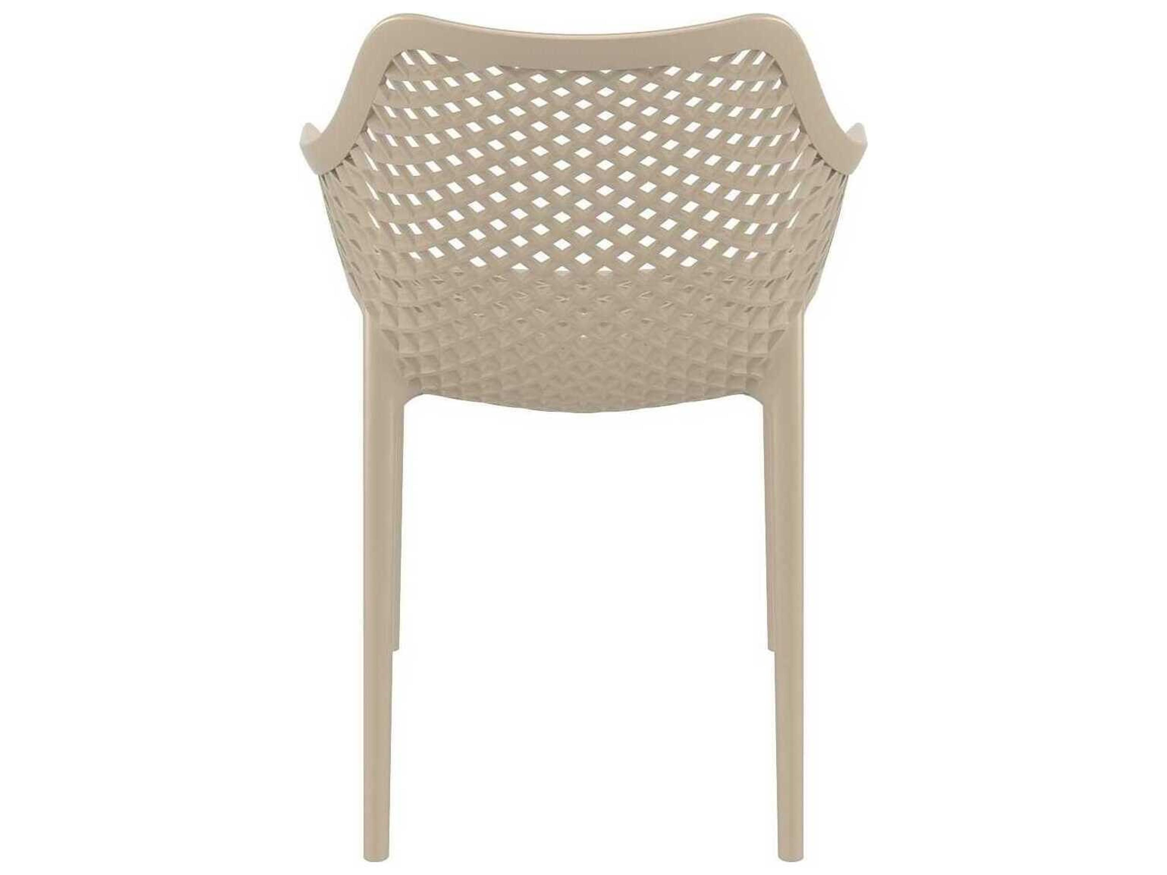 Compamia Air Taupe Polypropylene Resin Dining Chair