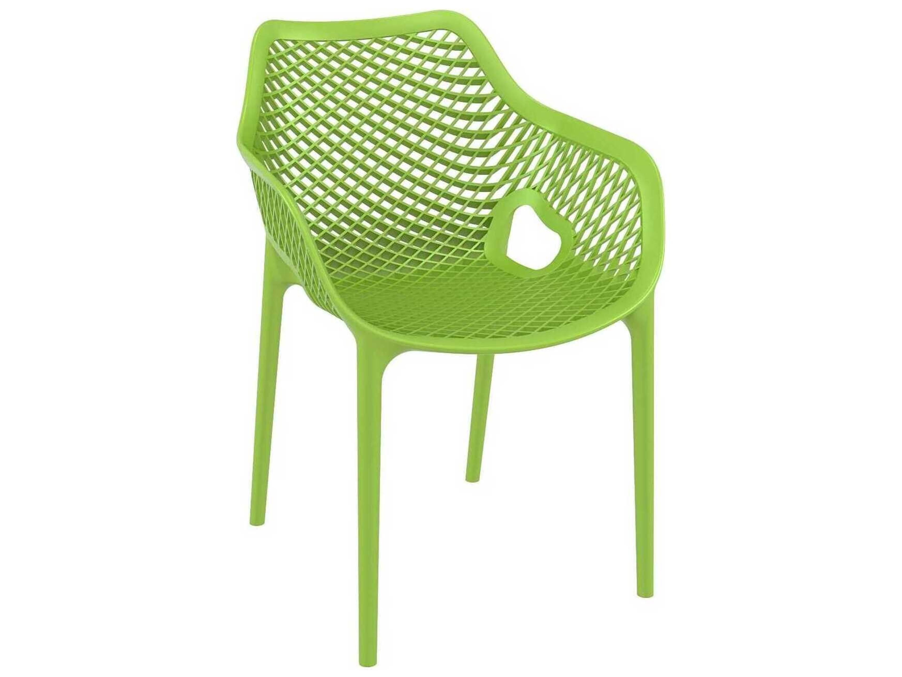 Air Tropical Green Polypropylene Resin Dining Chair