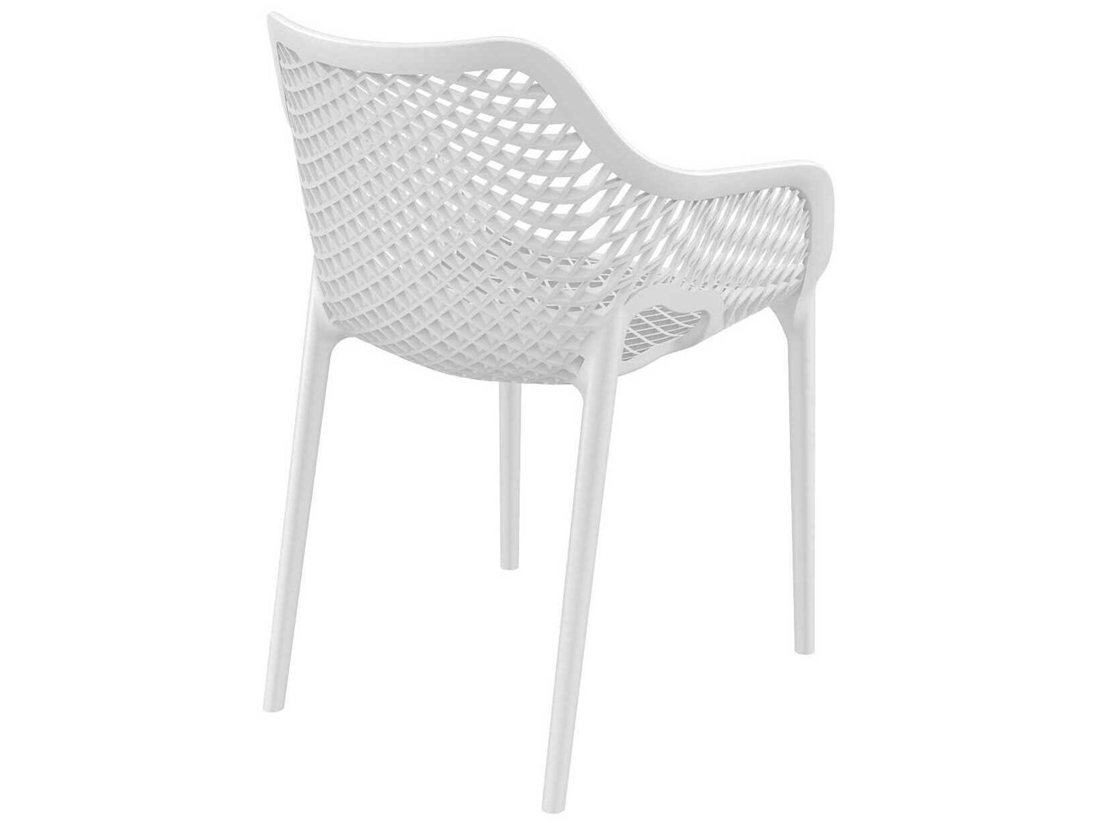 Compamia Air White Polypropylene Resin Dining Chair