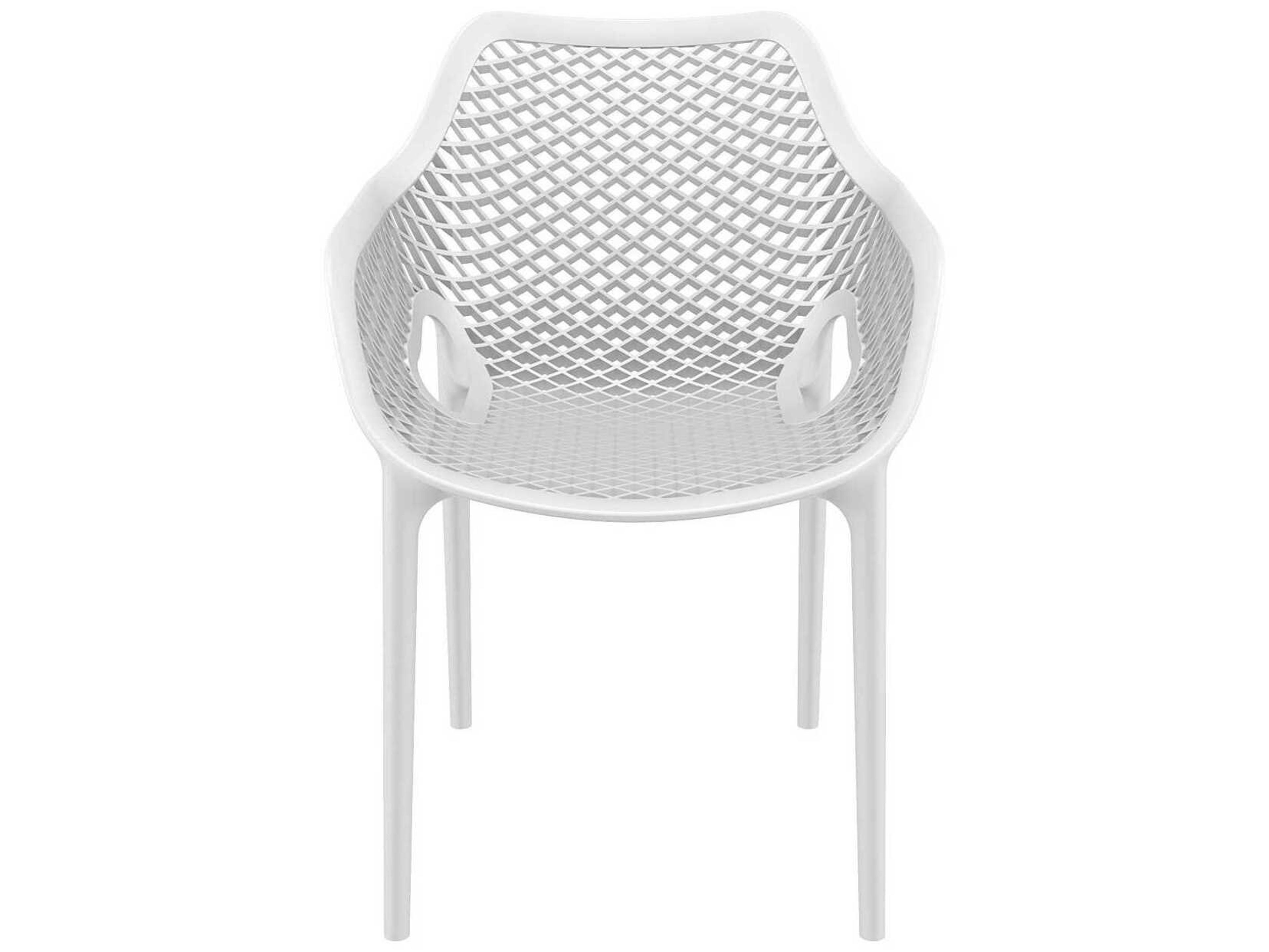 Compamia Air White Polypropylene Resin Dining Chair