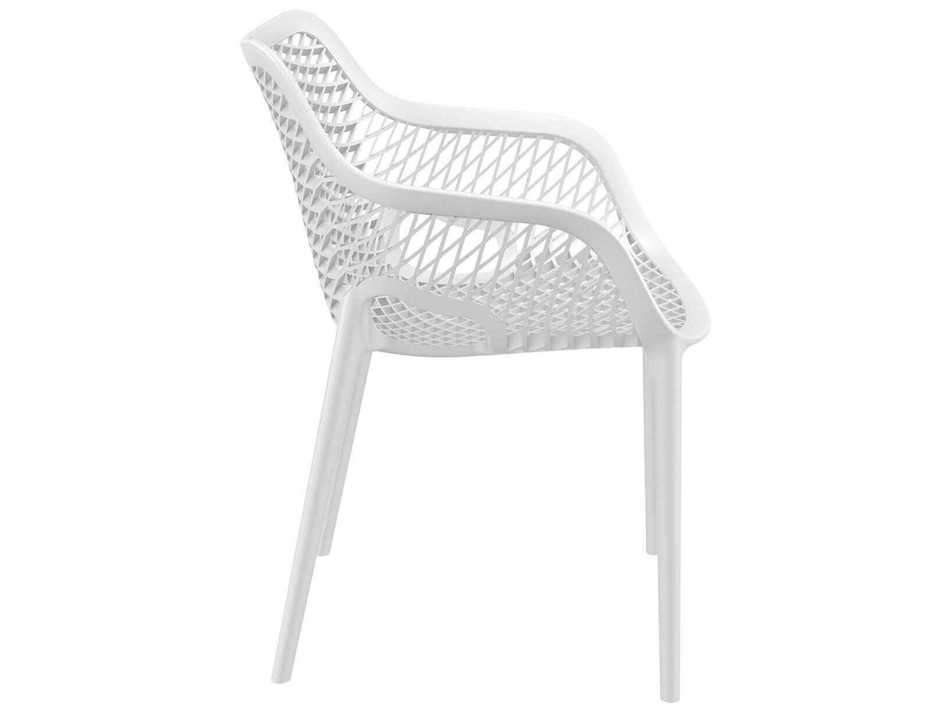 Compamia Air White Polypropylene Resin Dining Chair