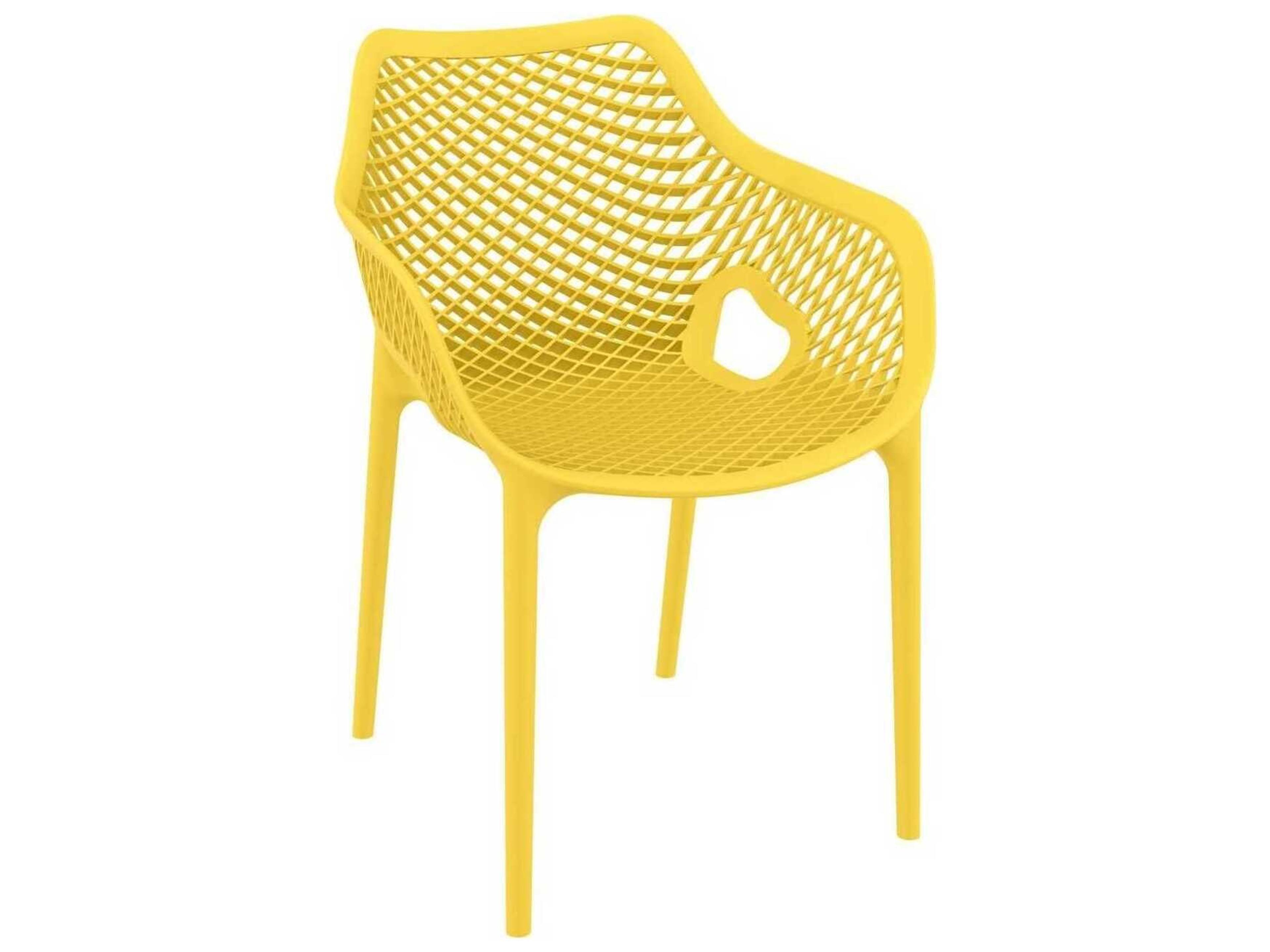 Air Yellow Polypropylene Dining Chair