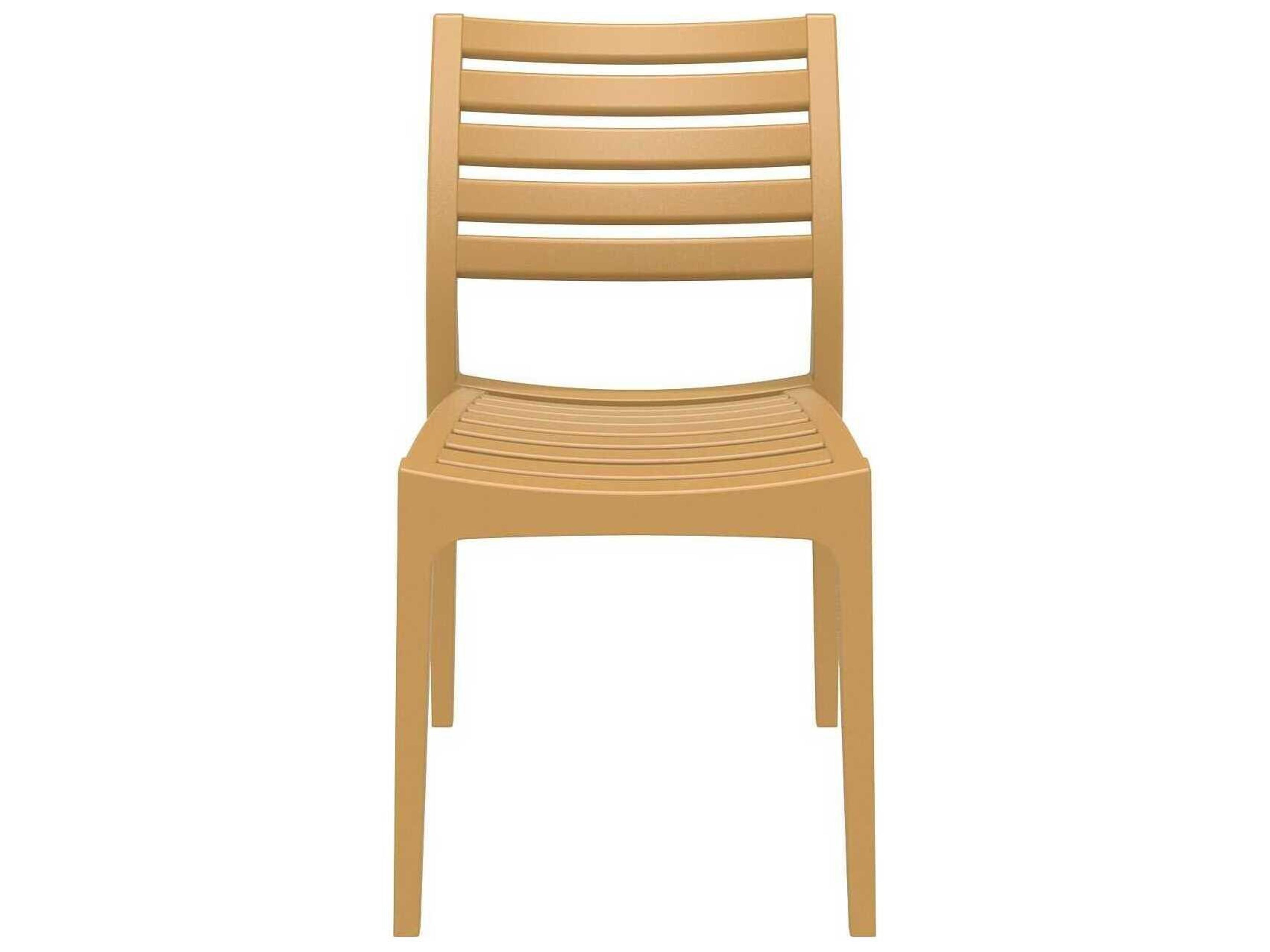 Compamia Ares Teak Brown Resin Dining Chair