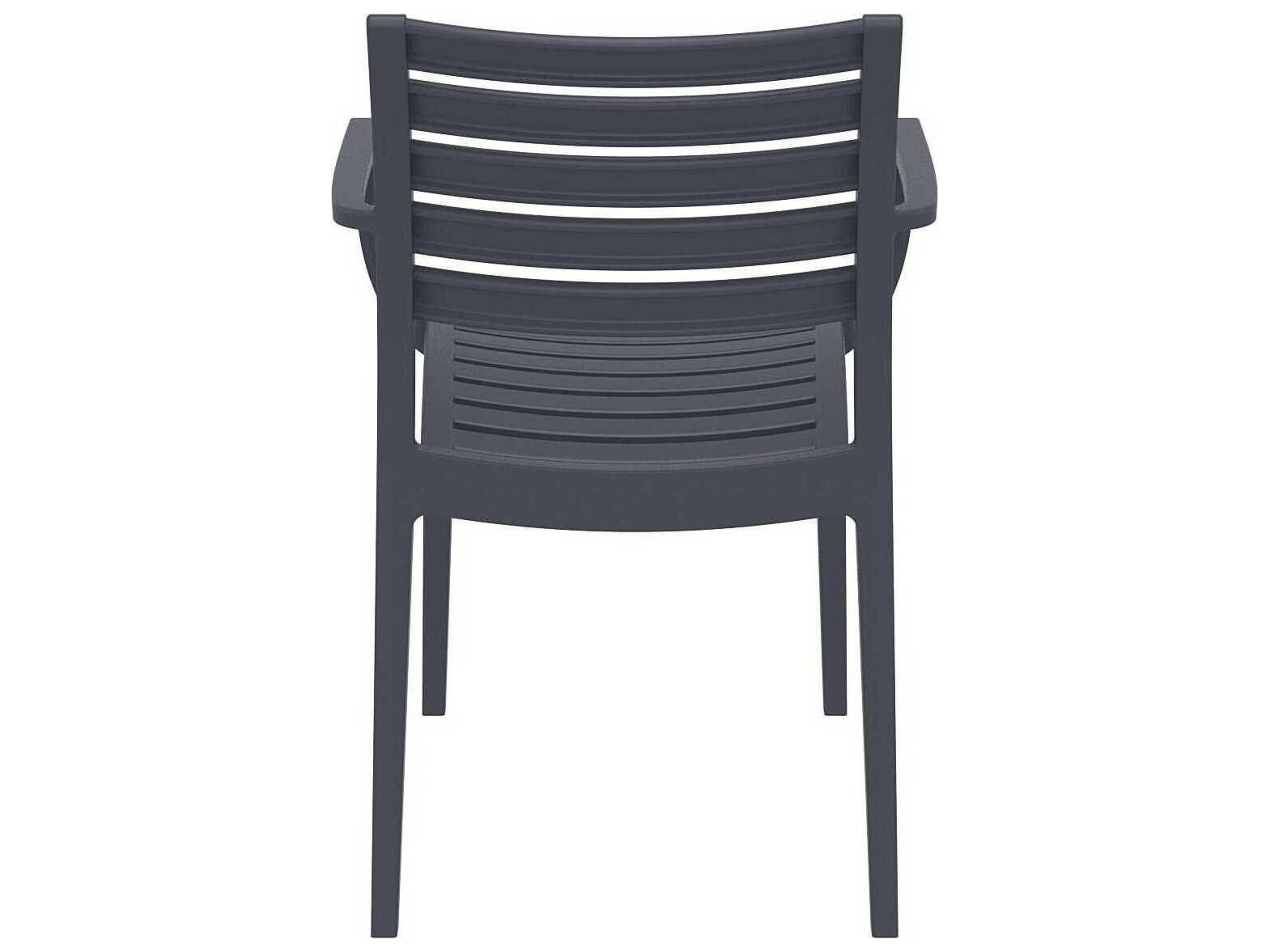 Compamia Artemis Dark Gray Polypropylene Dining Chair