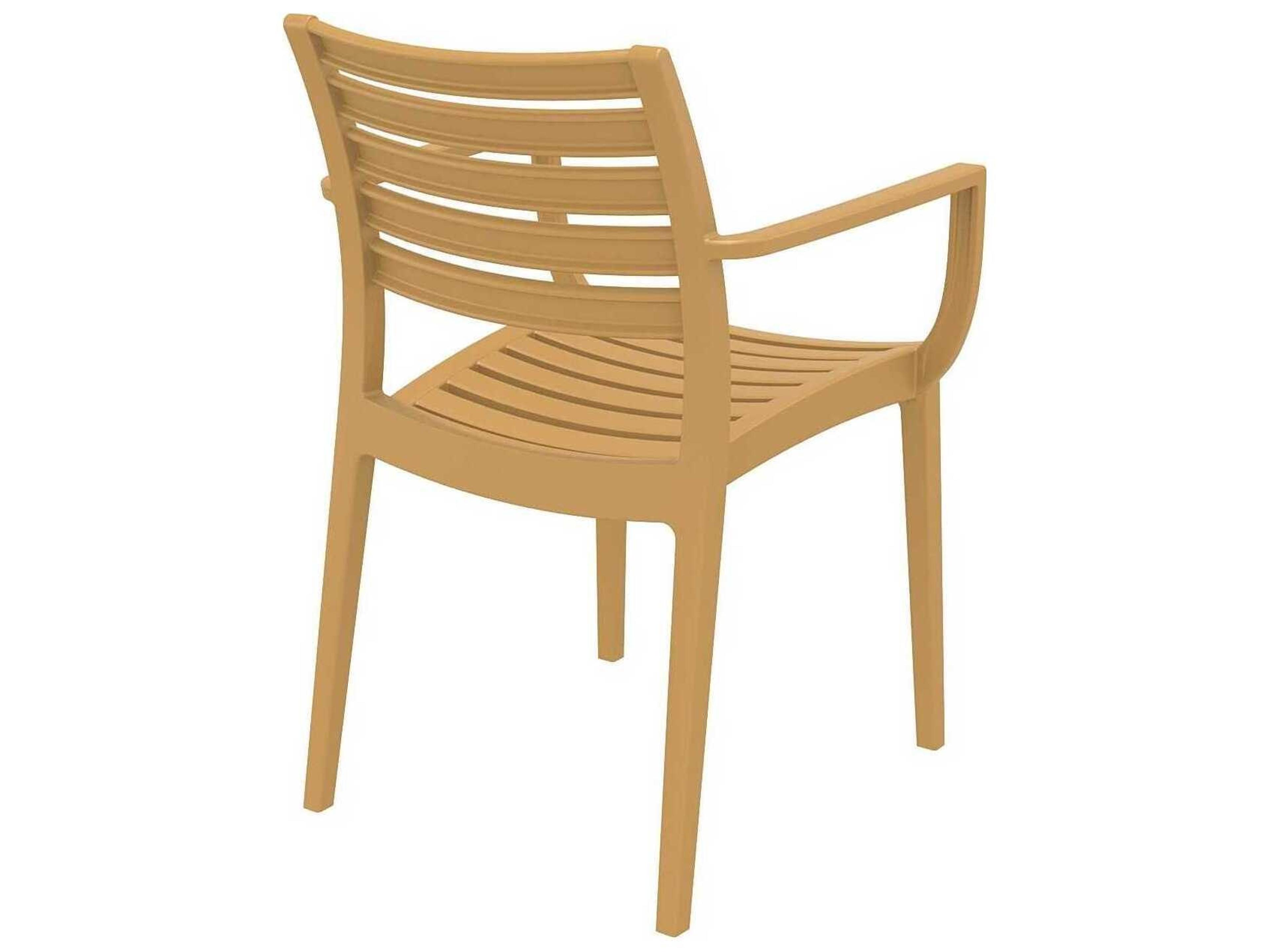 Compamia Artemis Teak Brown Polypropylene Dining Chair