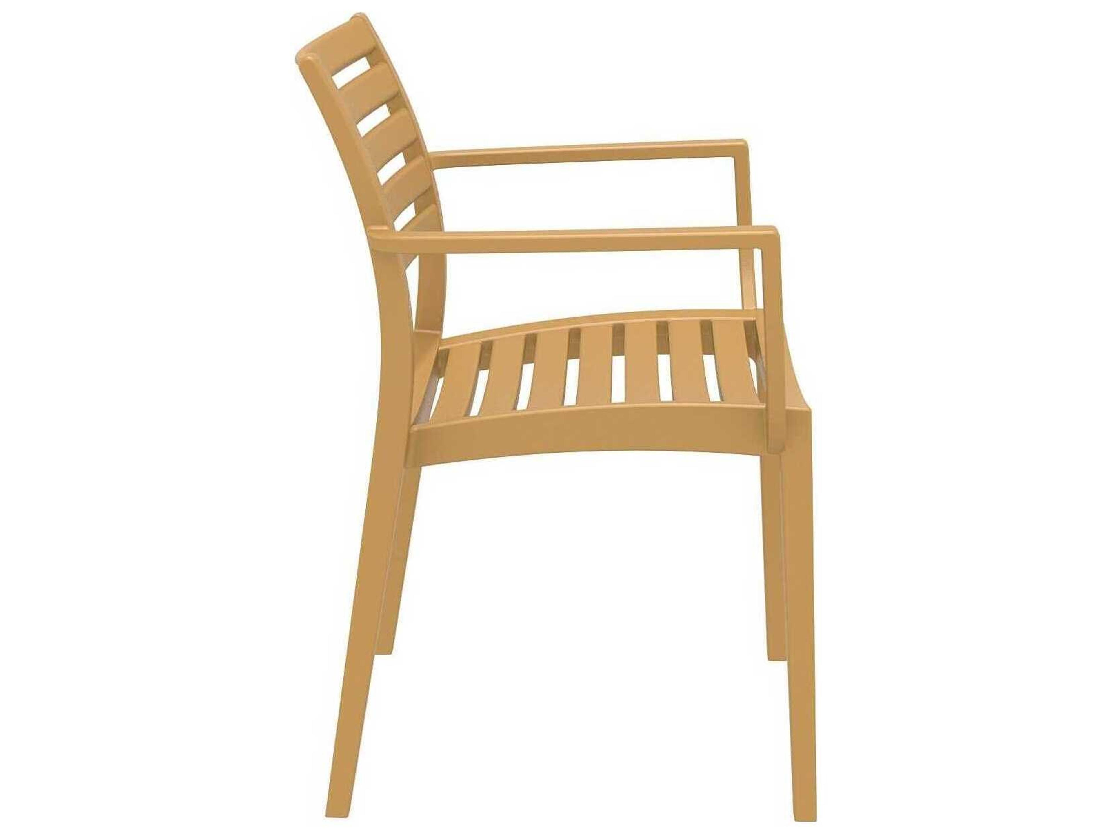 Compamia Artemis Teak Brown Polypropylene Dining Chair