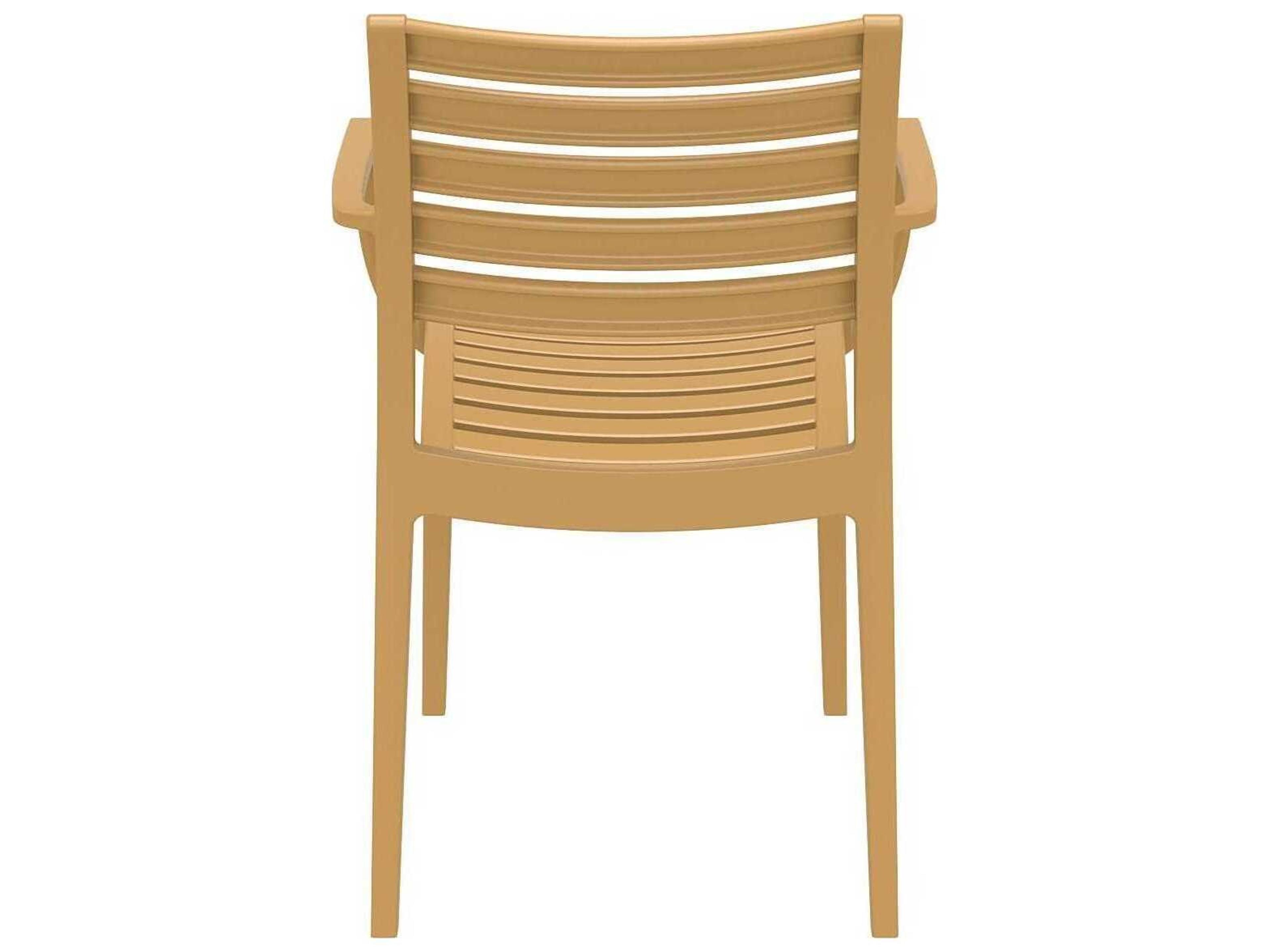 Compamia Artemis Teak Brown Polypropylene Dining Chair